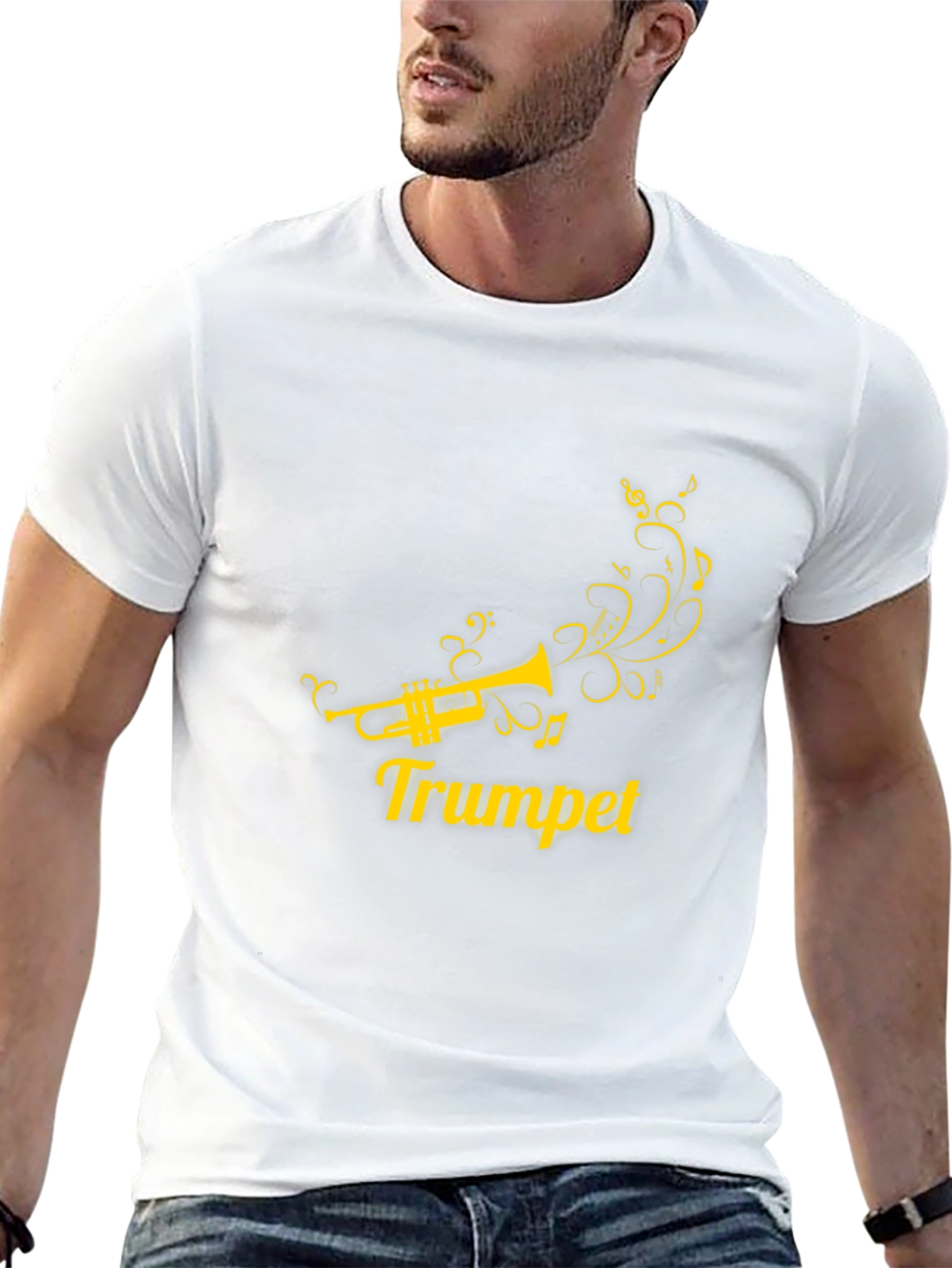 Trumpet Music Tee - Stylish Musician T-Shirt
