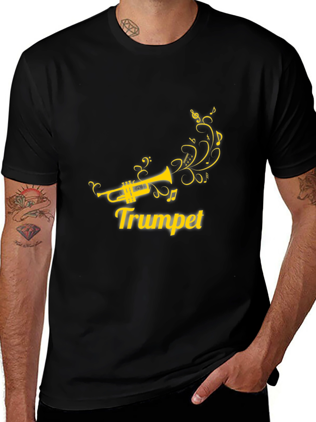 Trumpet Music Tee - Stylish Musician T-Shirt