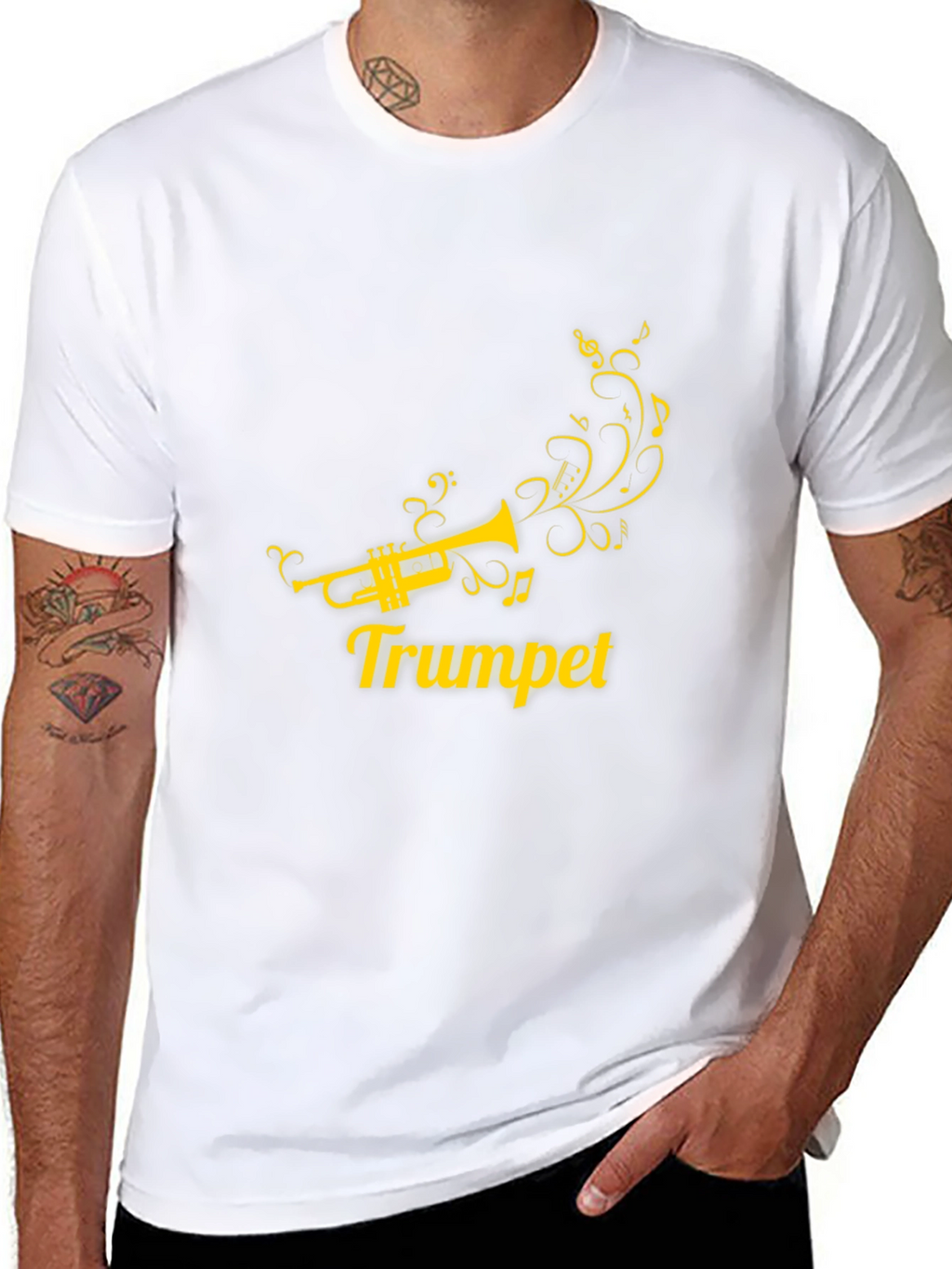 Trumpet Music Tee - Stylish Musician T-Shirt