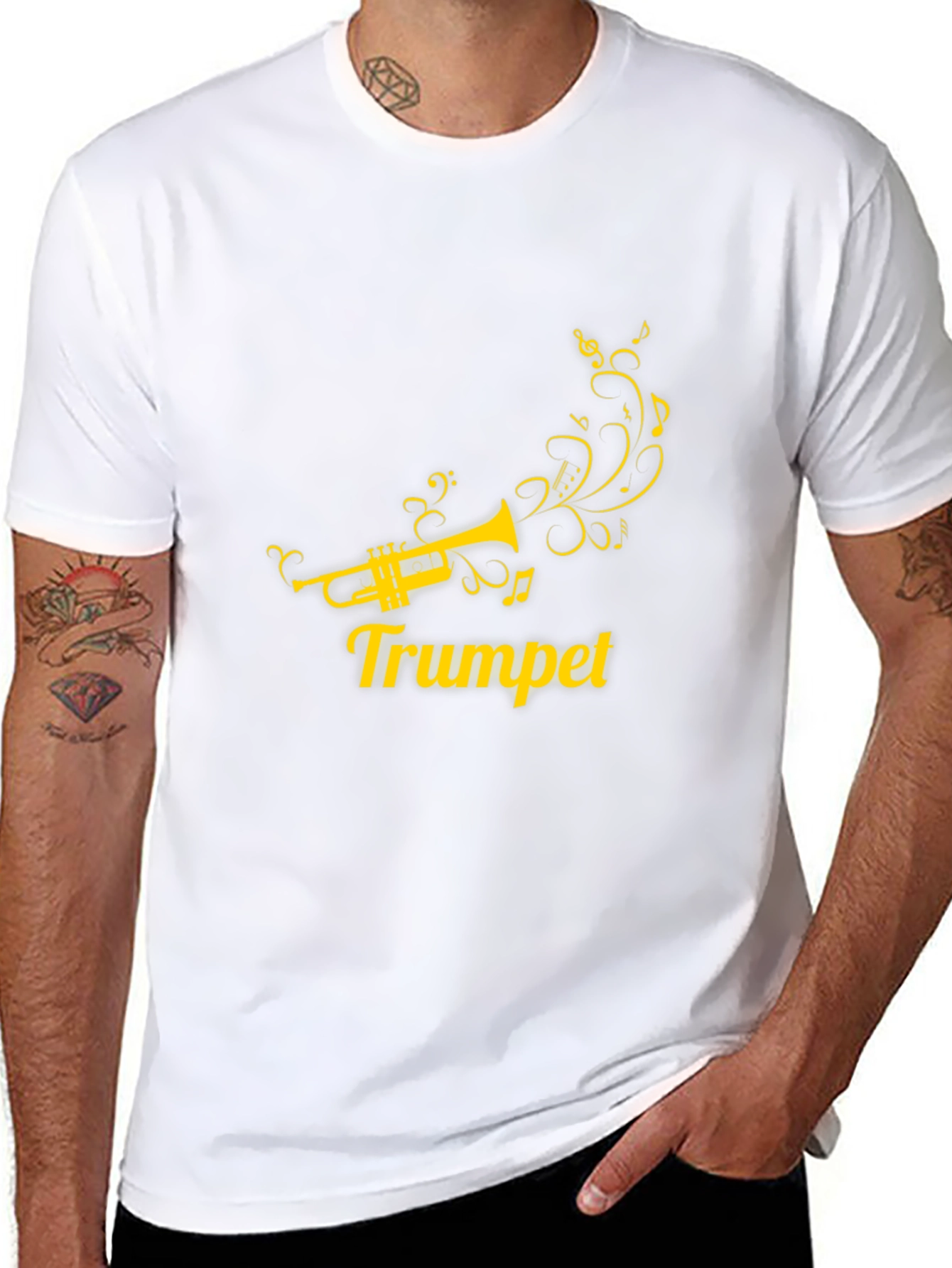 Trumpet Music Tee - Stylish Musician T-Shirt
