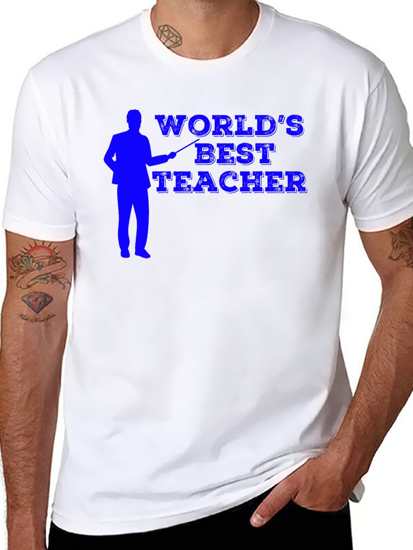 Worlds Best Teacher Black Graphic Tee