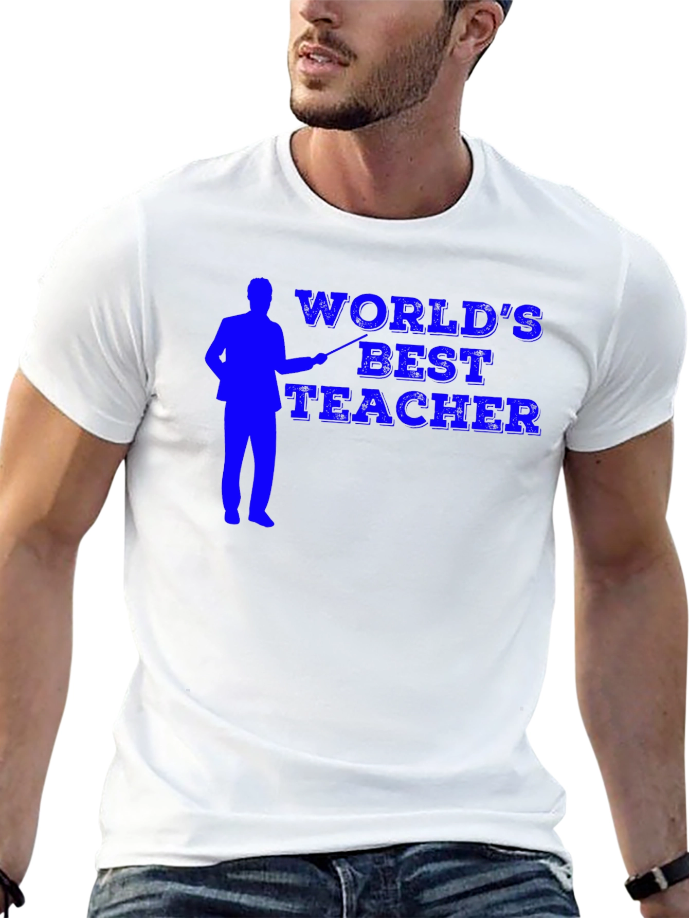 Worlds Best Teacher Black Graphic Tee