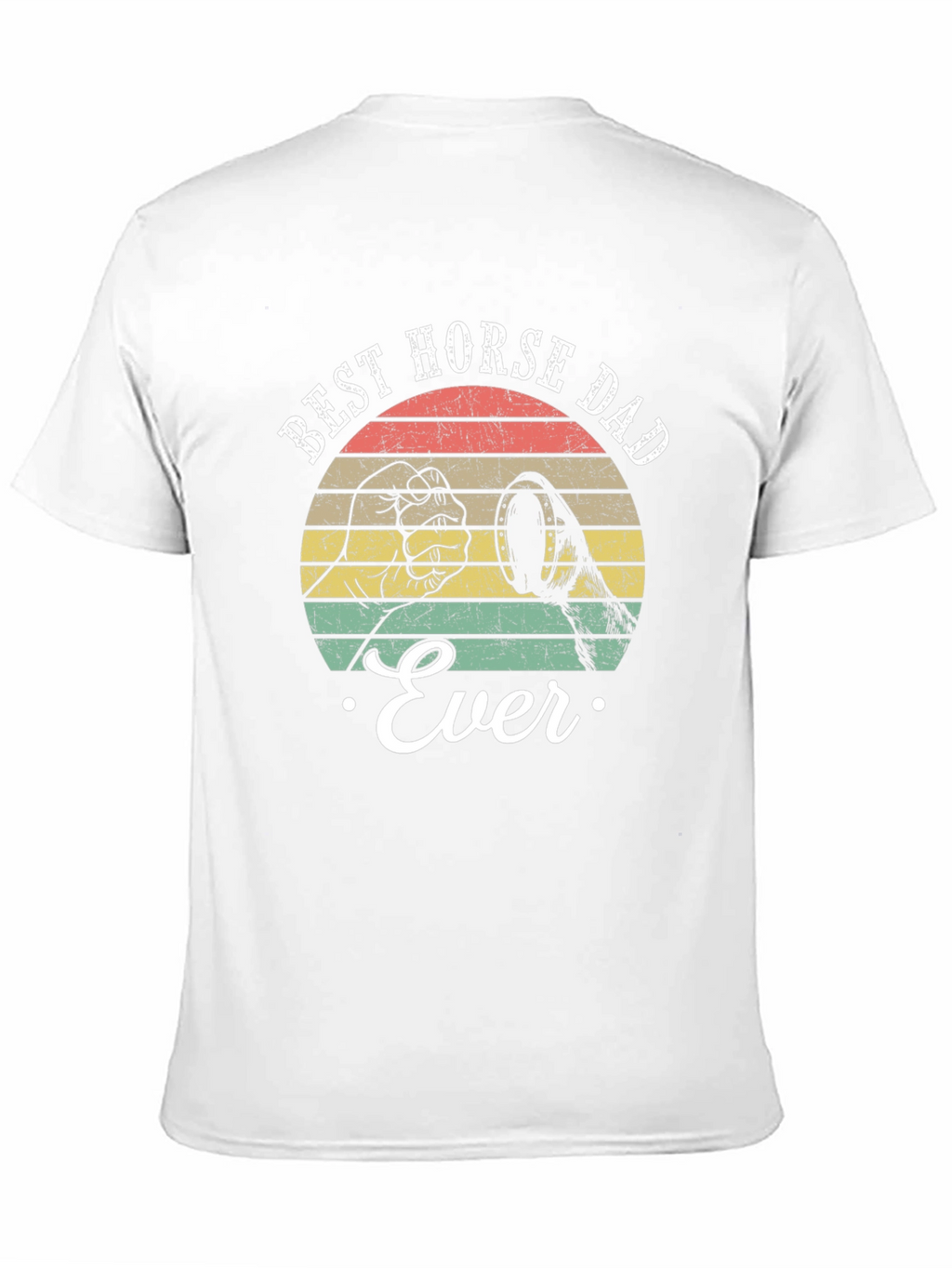 Best Horse Dad Ever T-Shirt Retro Style