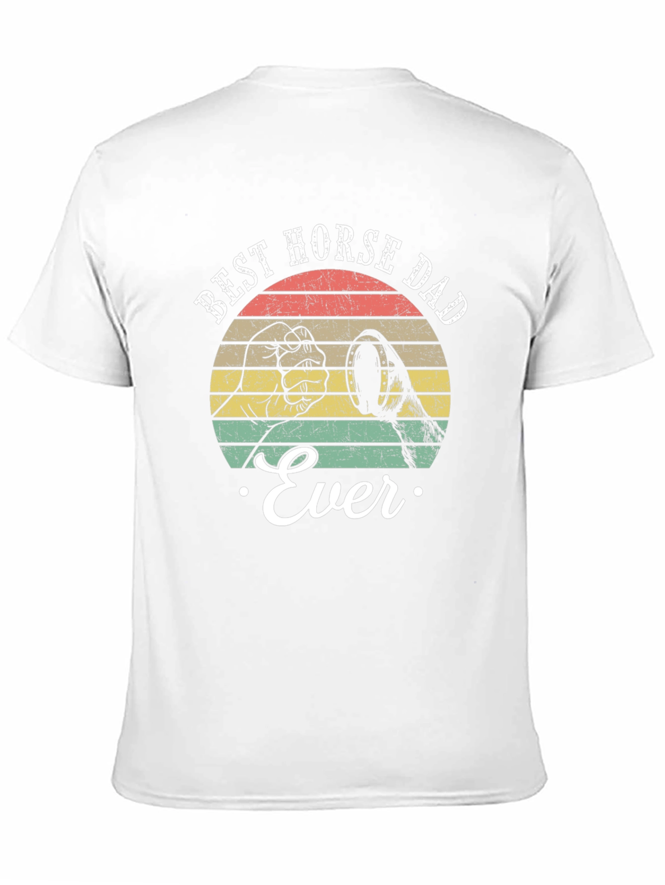 Best Horse Dad Ever T-Shirt Retro Style
