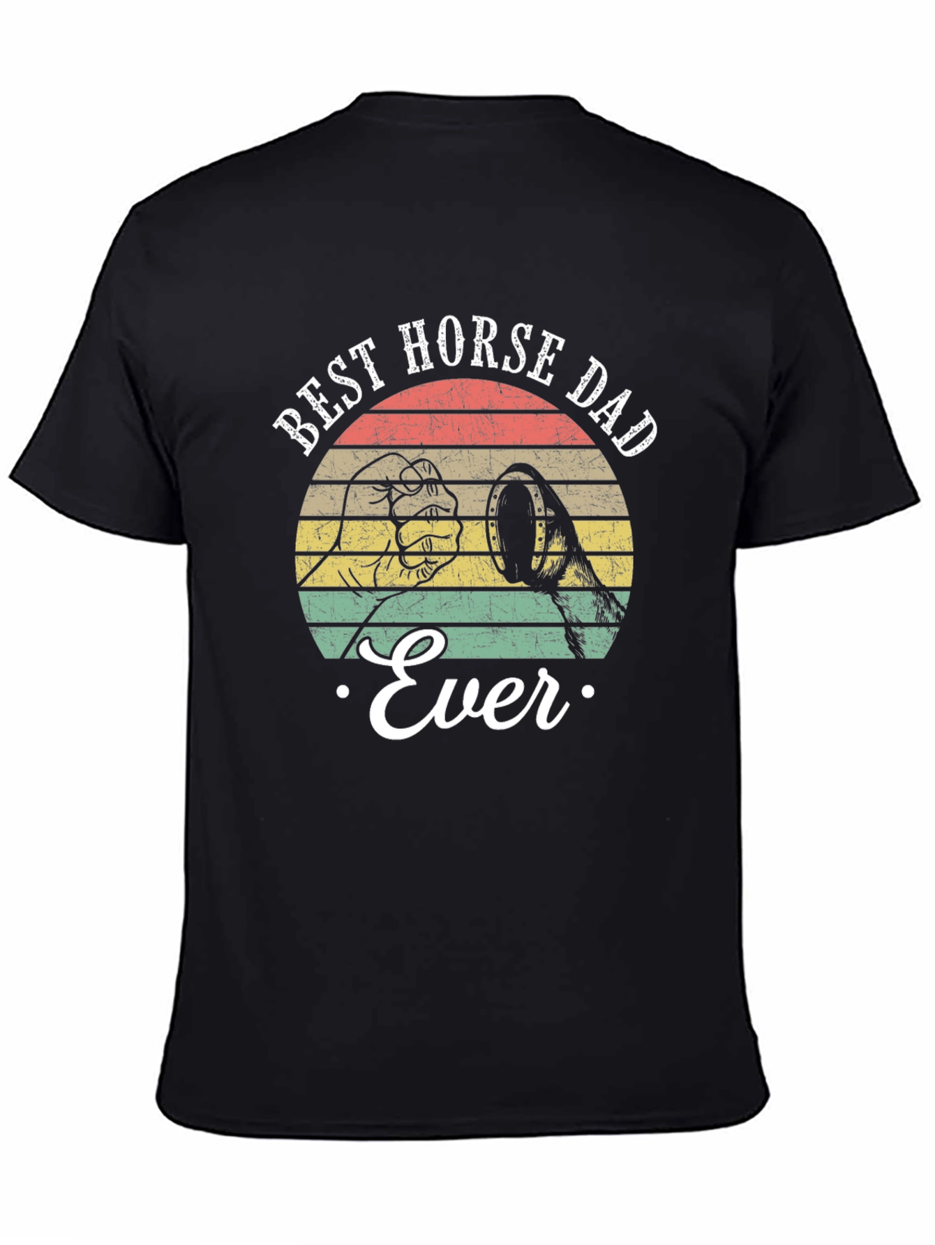 Best Horse Dad Ever T-Shirt Retro Style