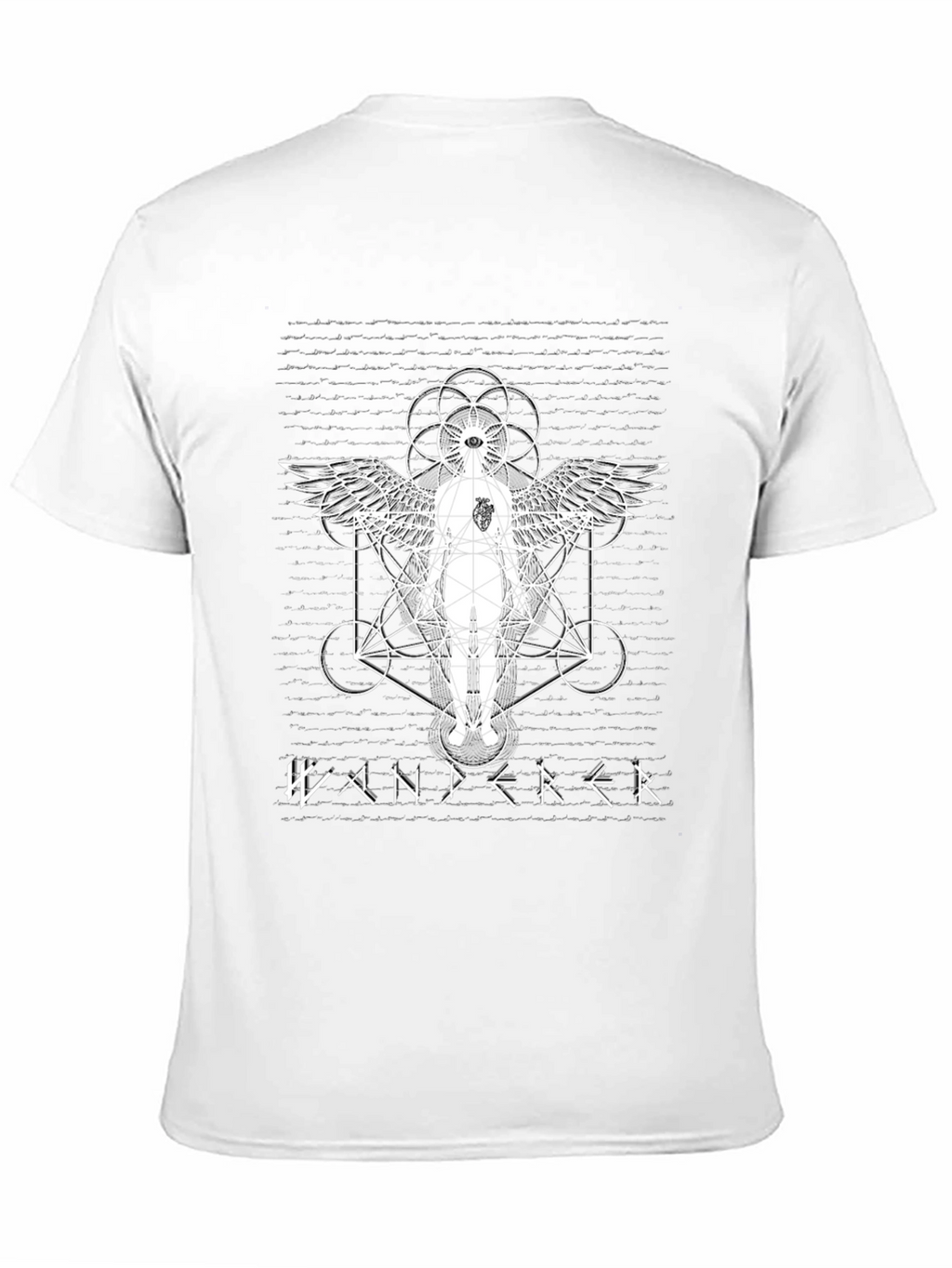 Wanderer Graphic Tee - Spiritual Geometric Design