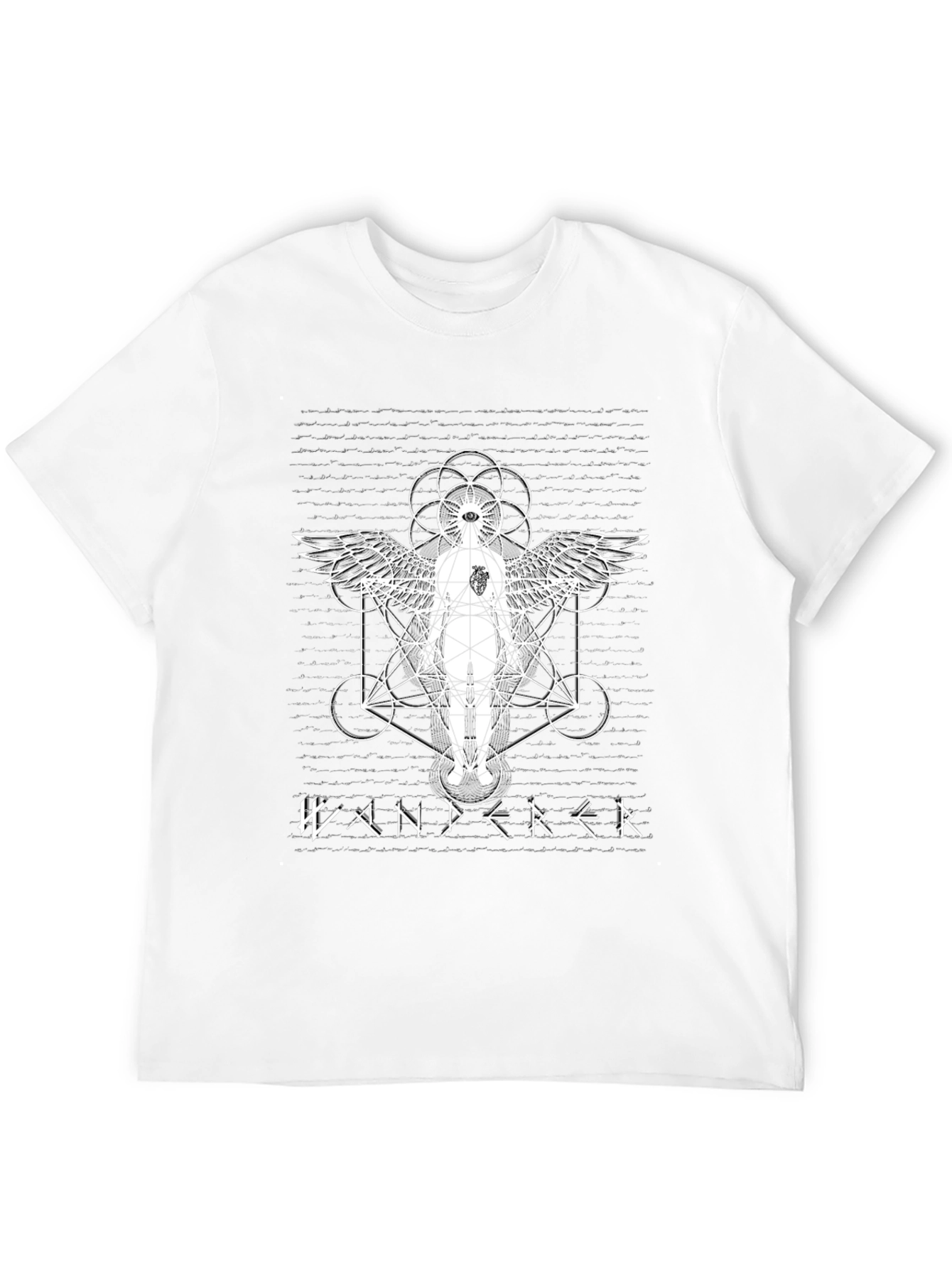 Wanderer Graphic Tee - Spiritual Geometric Design