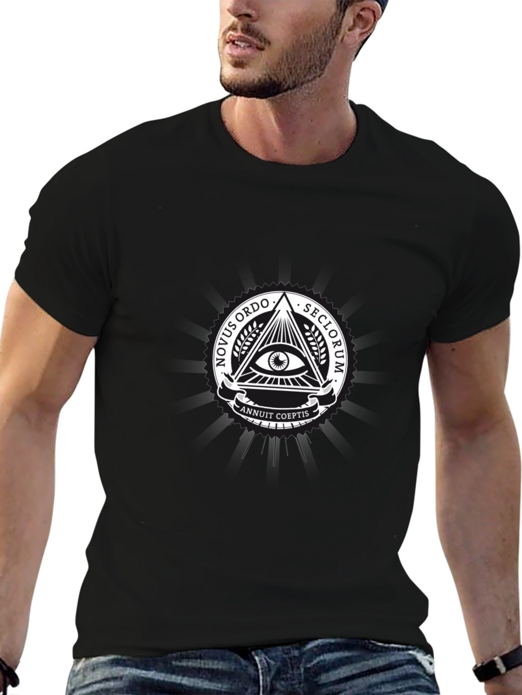 Illuminati Symbol T-Shirt - All Seeing Eye Conspiracy Tee