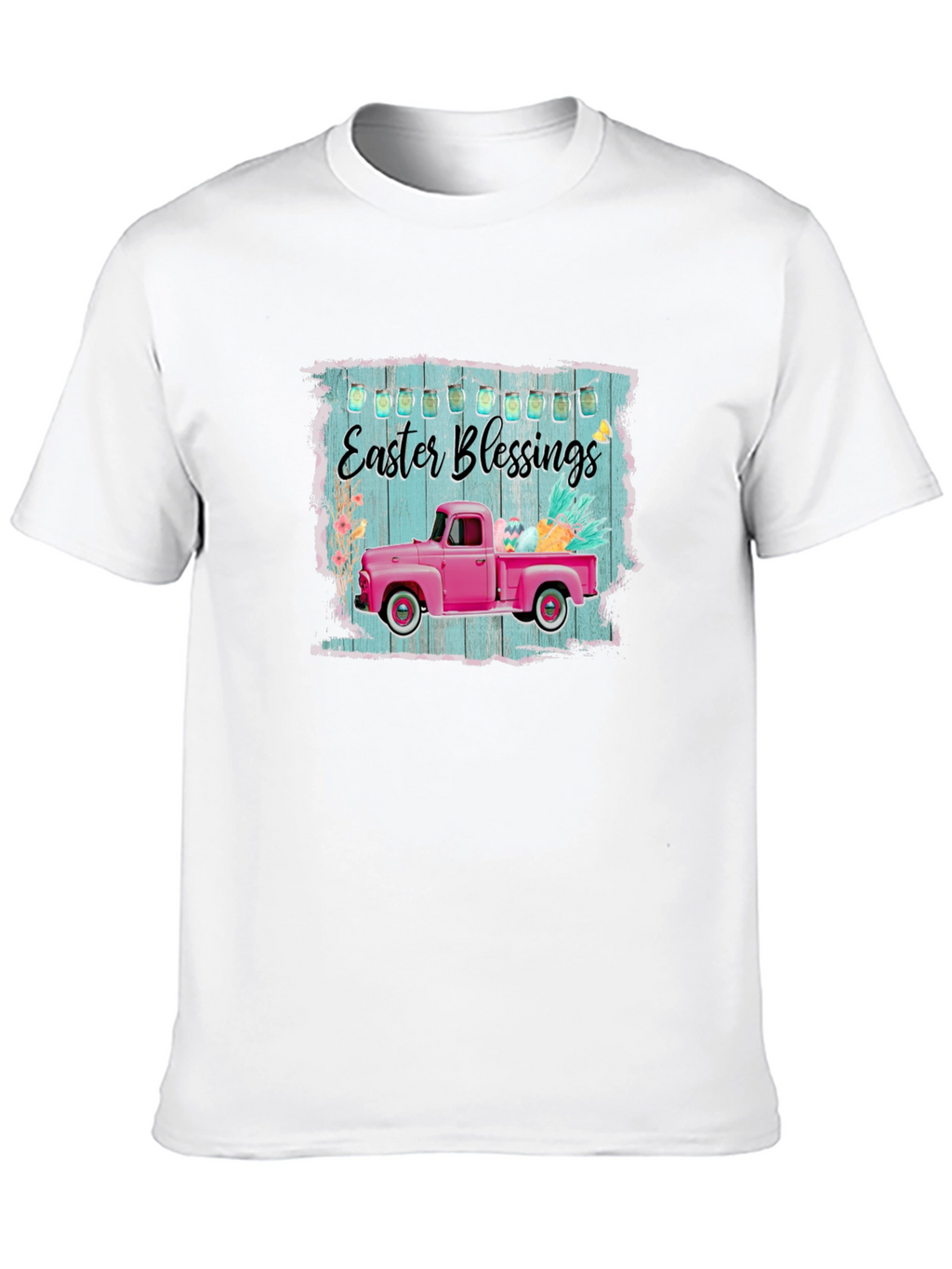 Easter Blessings Pink Truck T-Shirt