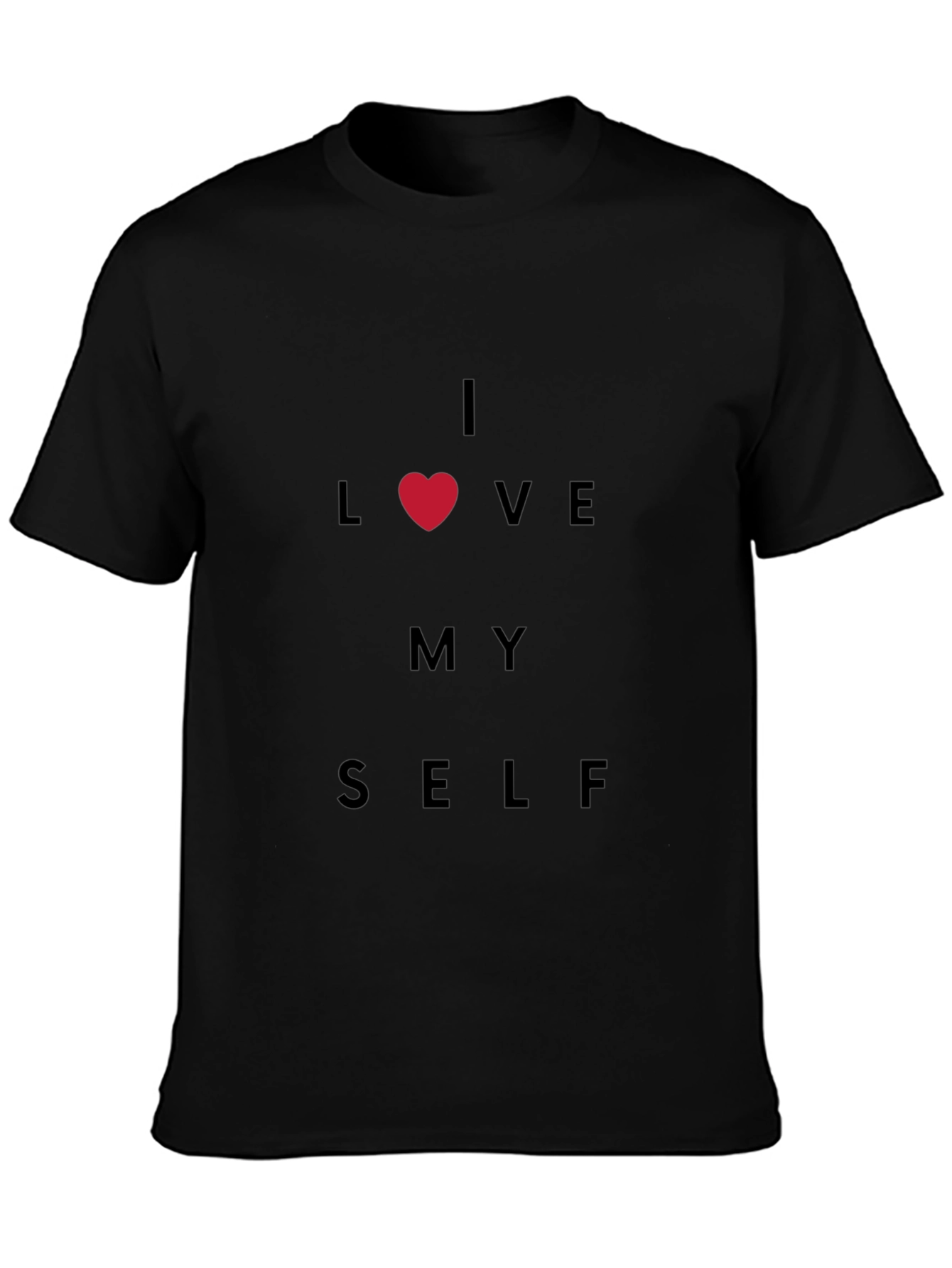 I Love Myself Black T-Shirt
