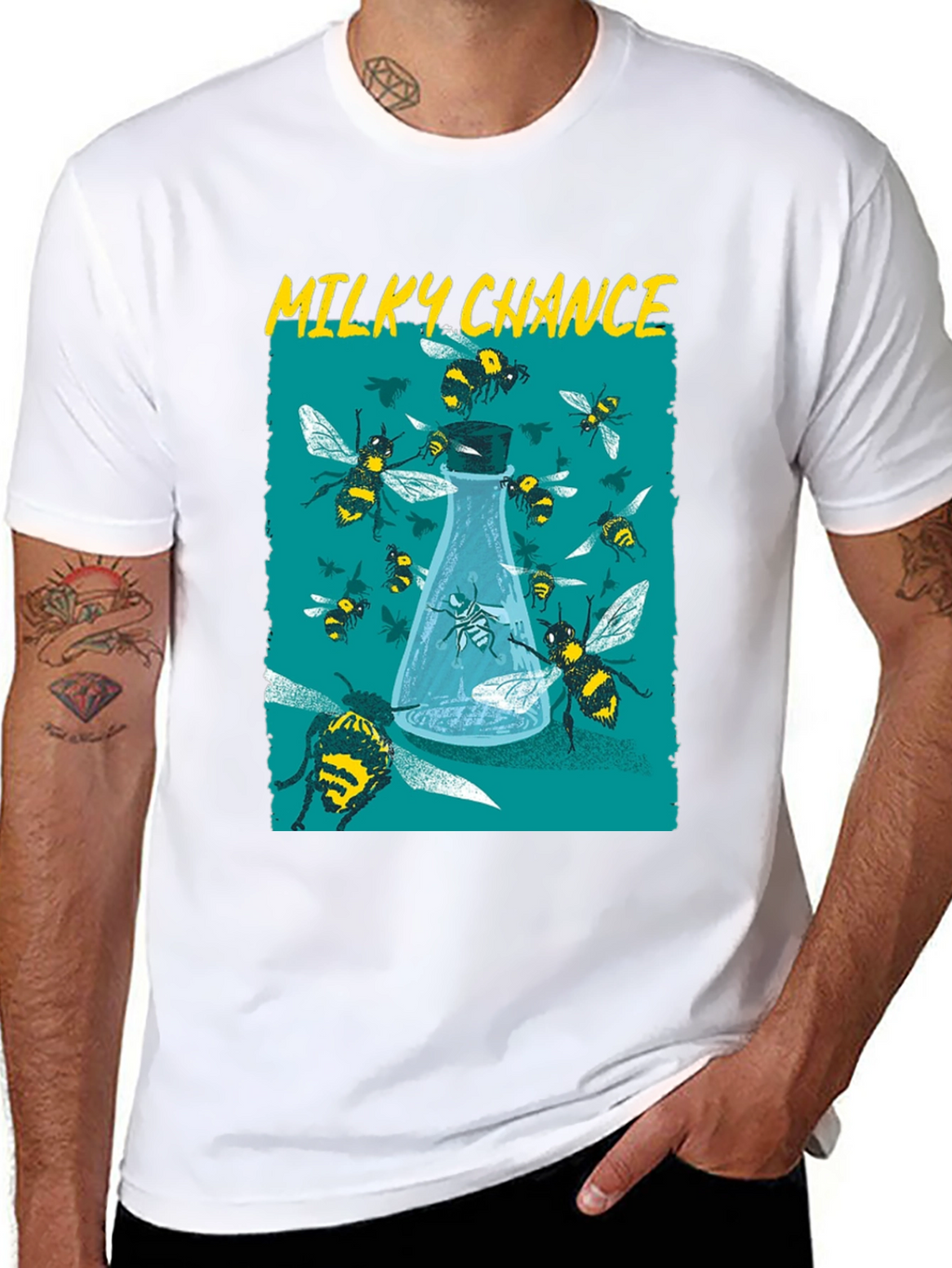 Milky Chance Band T-Shirt - Bee Design