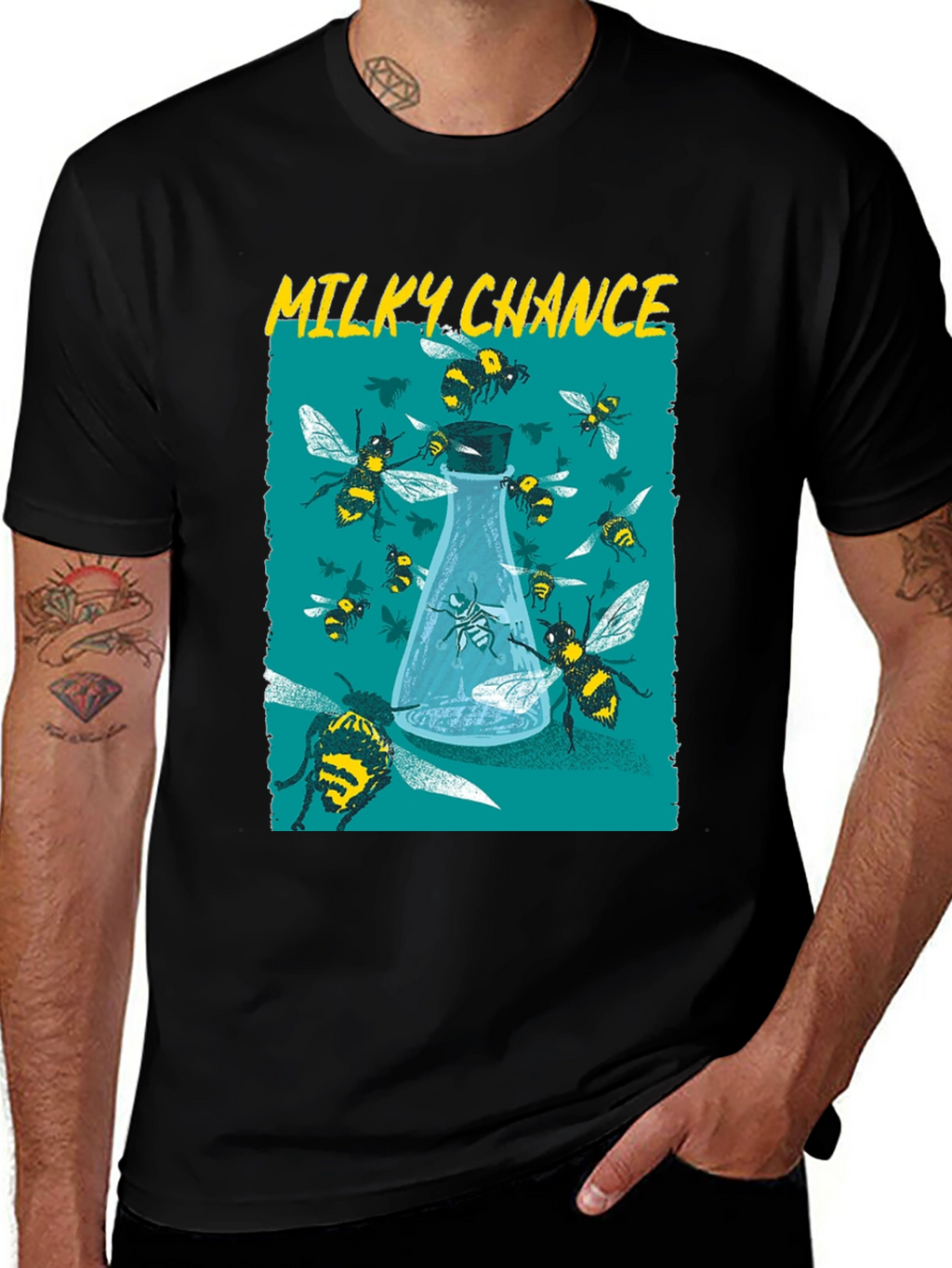 Milky Chance Band T-Shirt - Bee Design