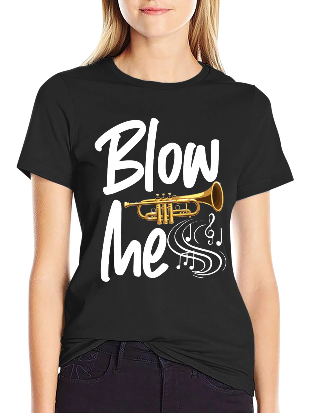 Blow Me Trumpet T-Shirt - Musician Humor Tee