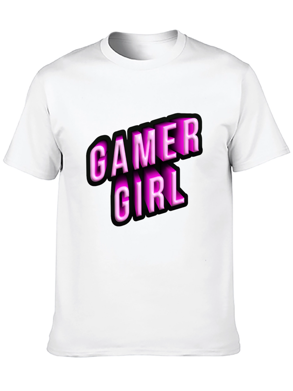 Gamer Girl Black T-Shirt - Novelty Graphic Tee