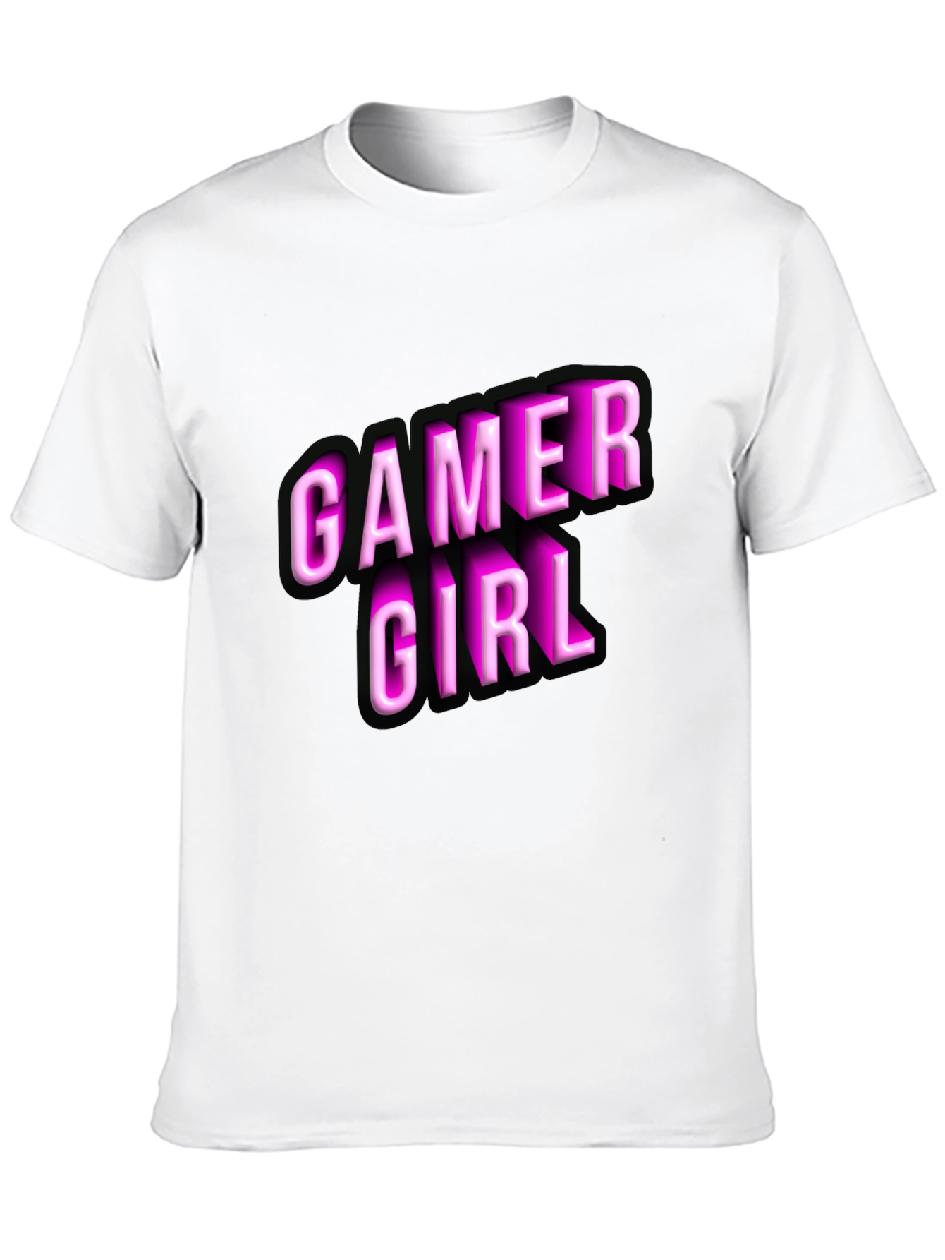 Gamer Girl Black T-Shirt - Novelty Graphic Tee