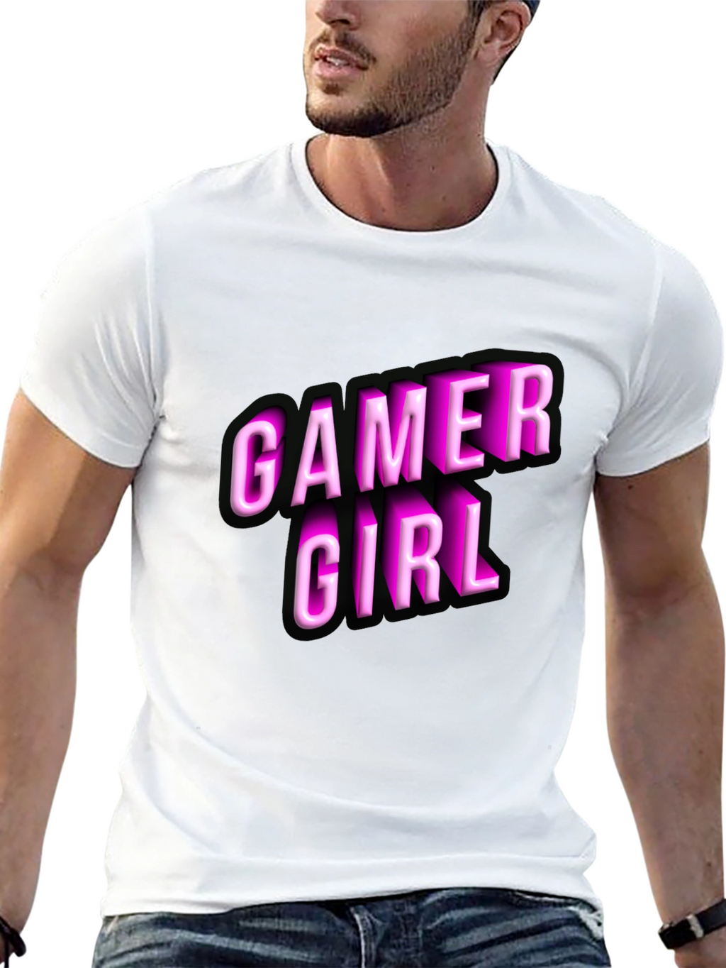 Gamer Girl Black T-Shirt - Novelty Graphic Tee