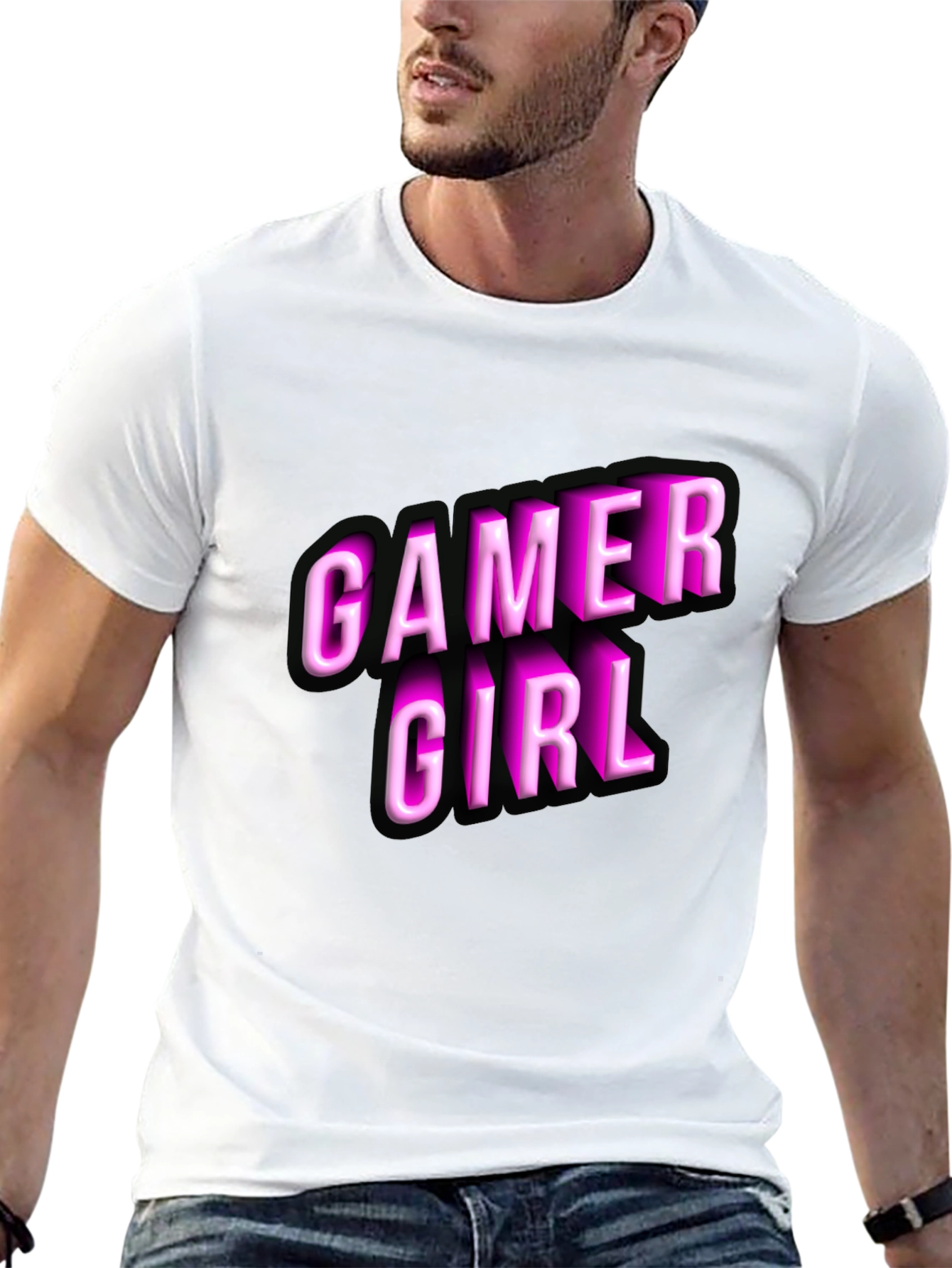 Gamer Girl Black T-Shirt - Novelty Graphic Tee