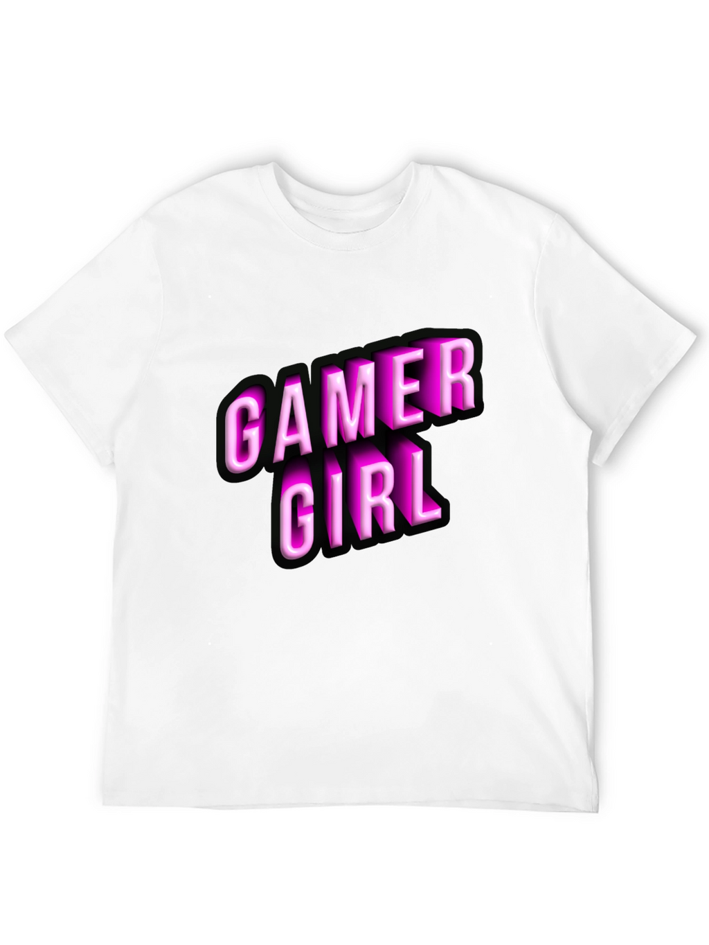 Gamer Girl Black T-Shirt - Novelty Graphic Tee