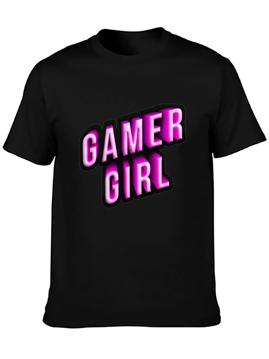 Gamer Girl Black T-Shirt - Novelty Graphic Tee
