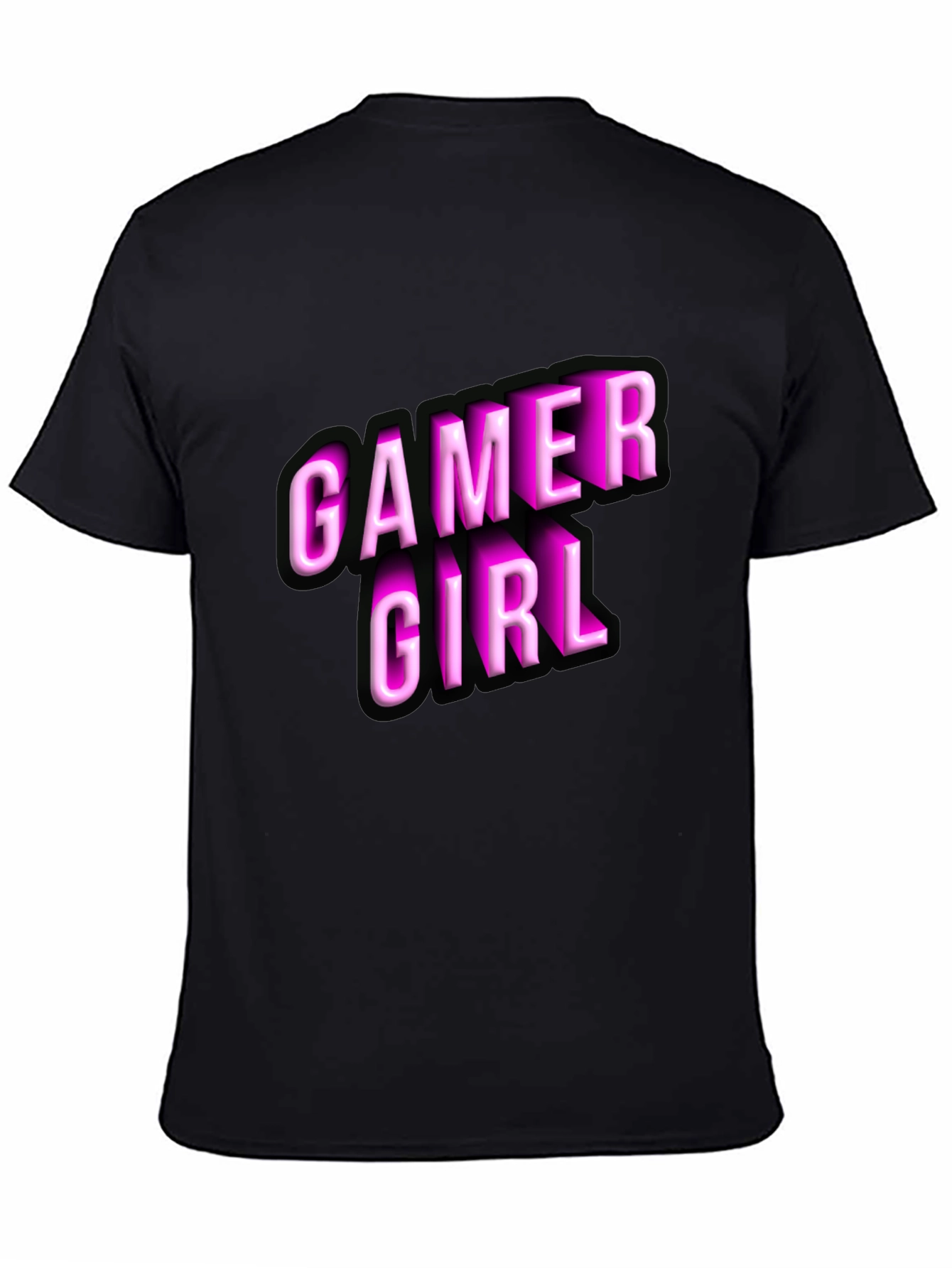 Gamer Girl Black T-Shirt - Novelty Graphic Tee