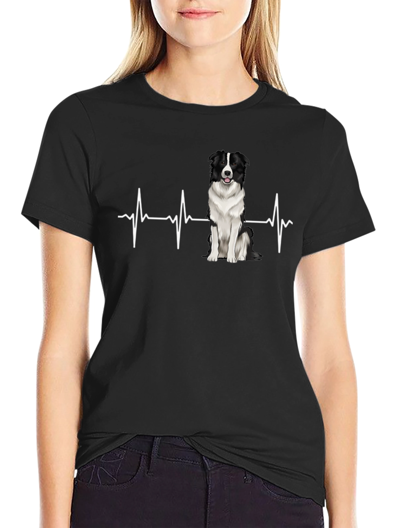 Border Collie Heartbeat T-Shirt