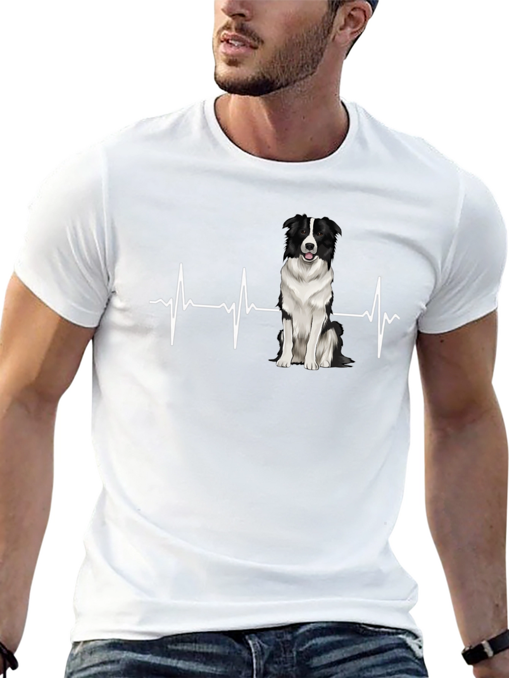Border Collie Heartbeat T-Shirt