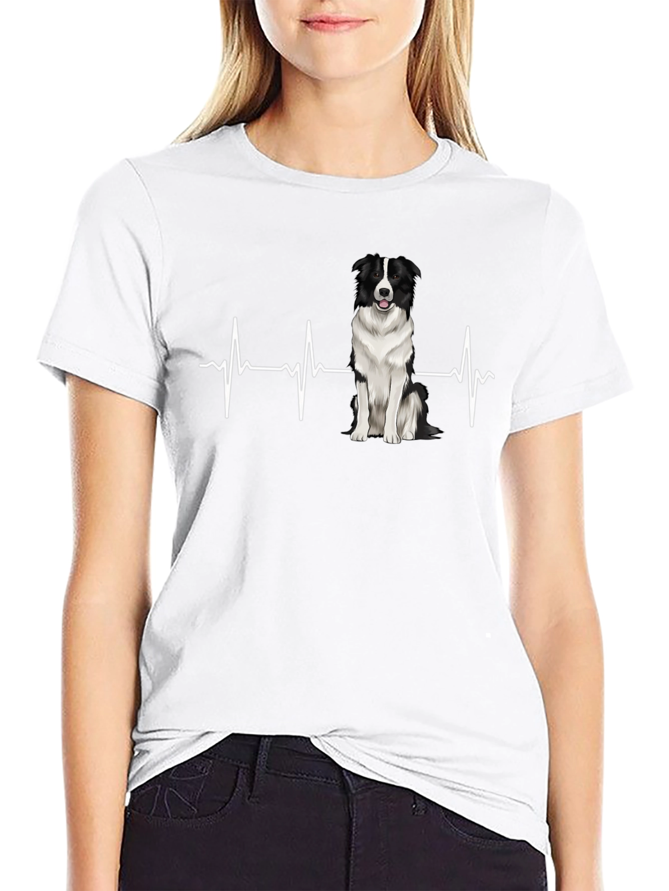 Border Collie Heartbeat T-Shirt