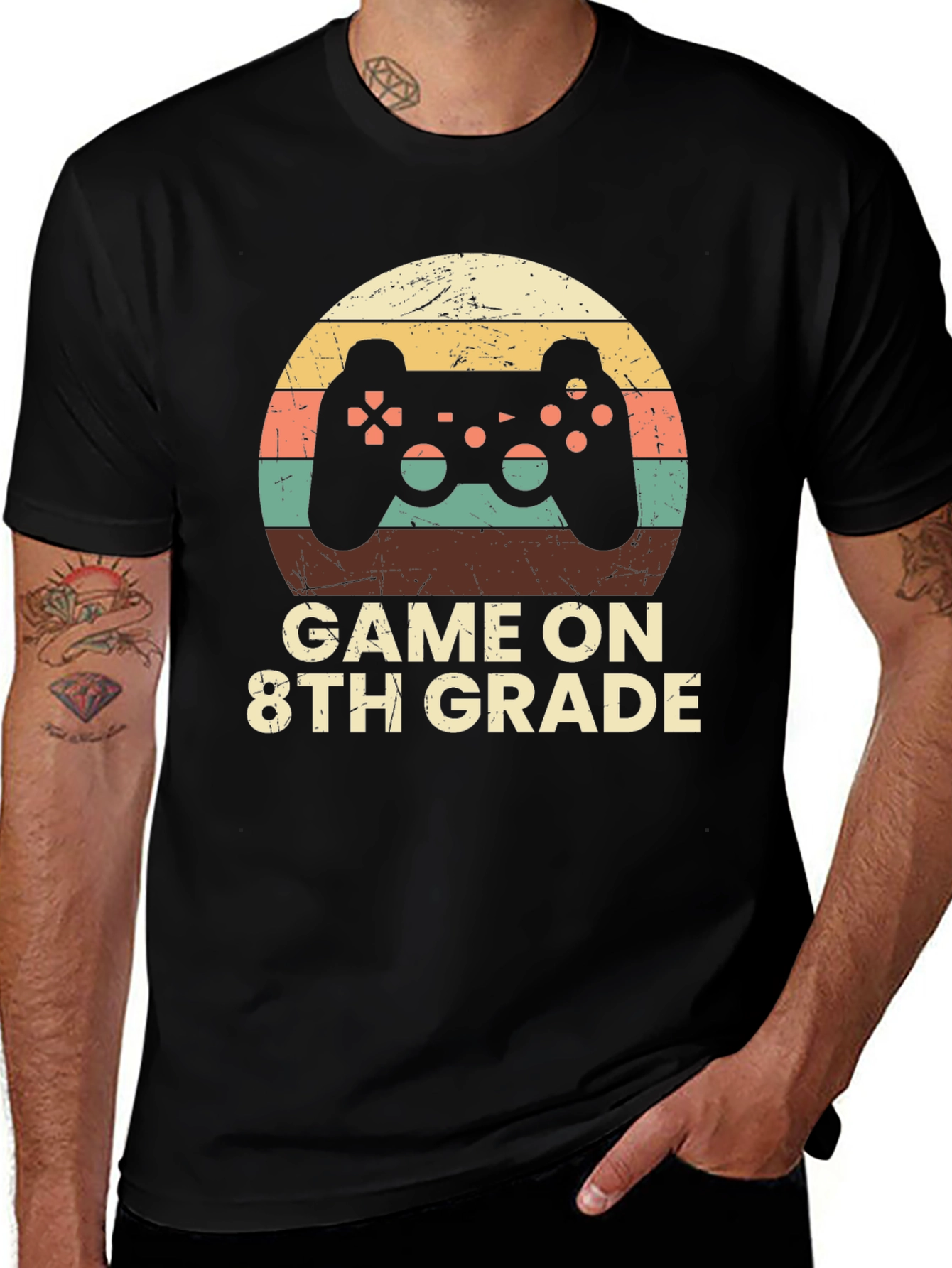 Game On 8th Grade T-Shirt - Gamer School Tee