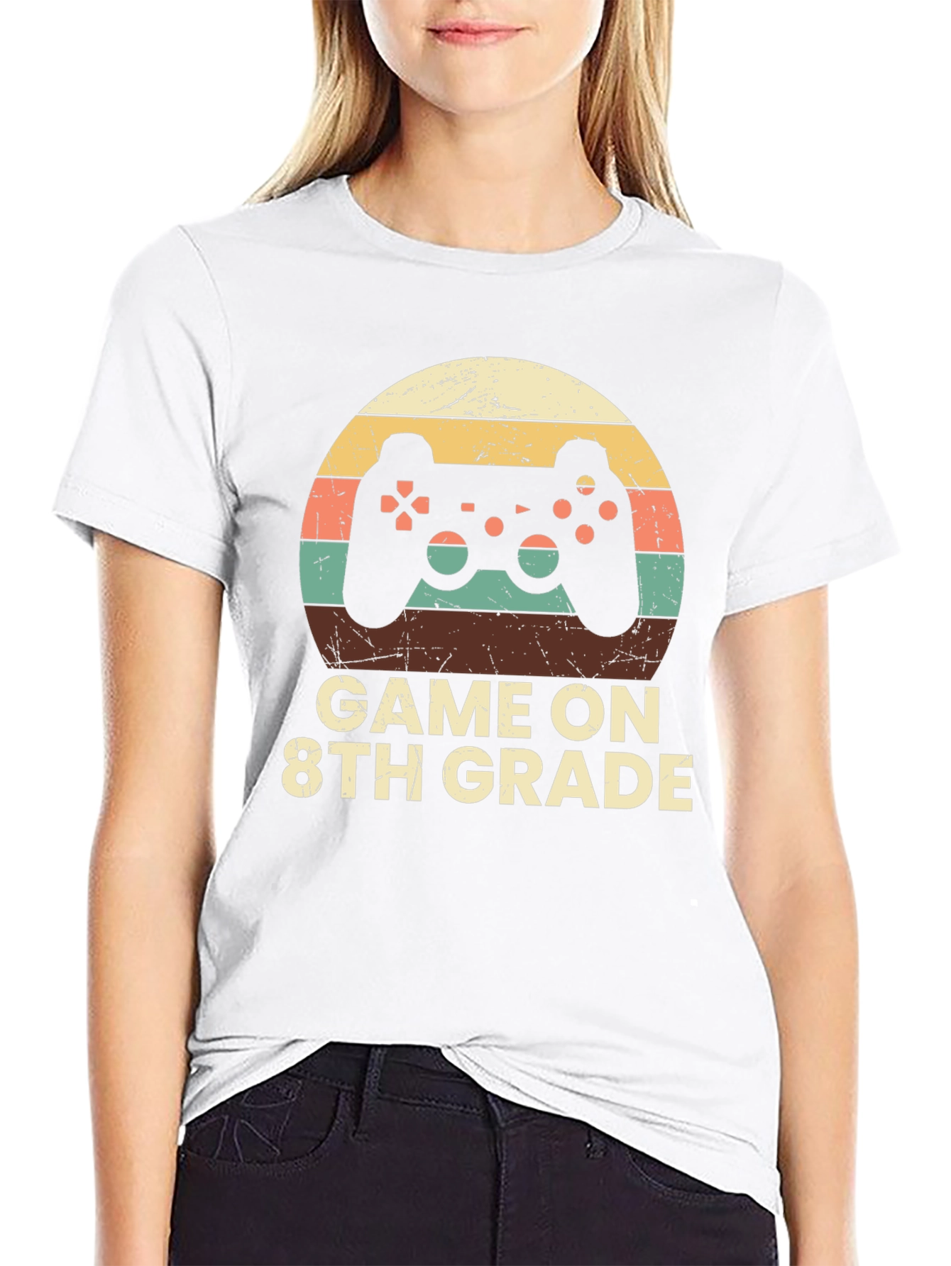 Game On 8th Grade T-Shirt - Gamer School Tee