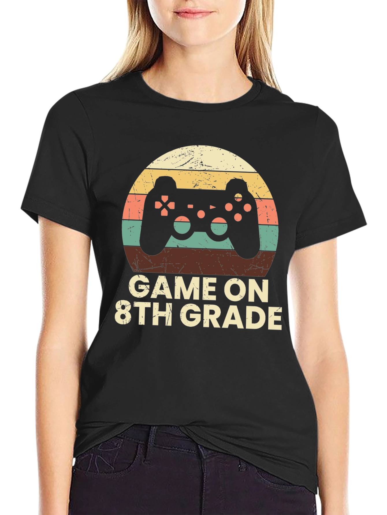 Game On 8th Grade T-Shirt - Gamer School Tee
