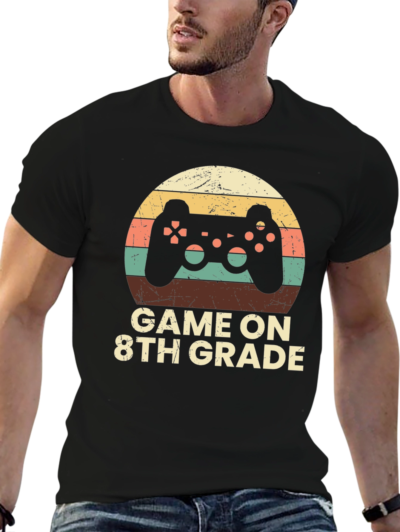 Game On 8th Grade T-Shirt - Gamer School Tee