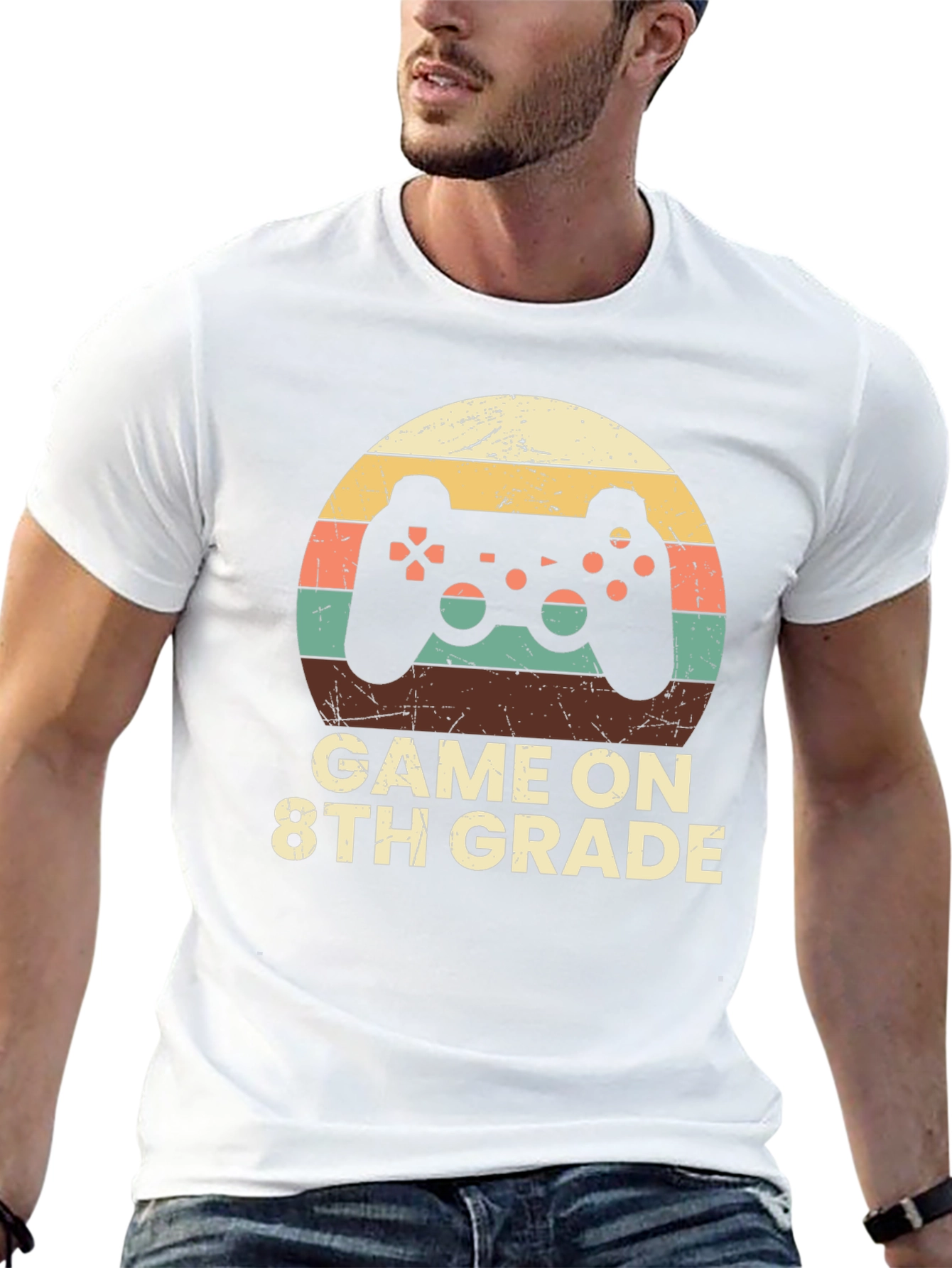 Game On 8th Grade T-Shirt - Gamer School Tee