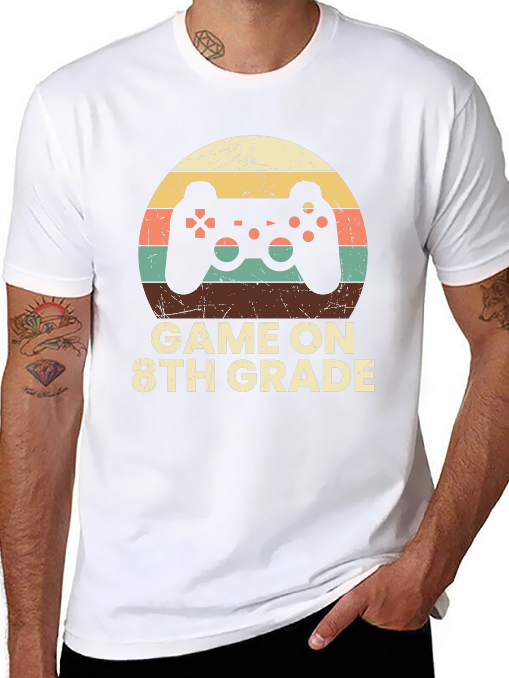 Game On 8th Grade T-Shirt - Gamer School Tee