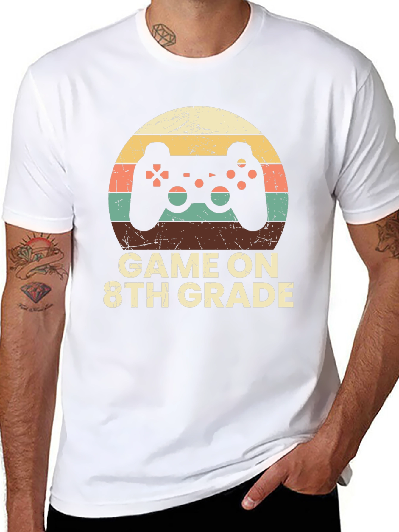 Game On 8th Grade T-Shirt - Gamer School Tee