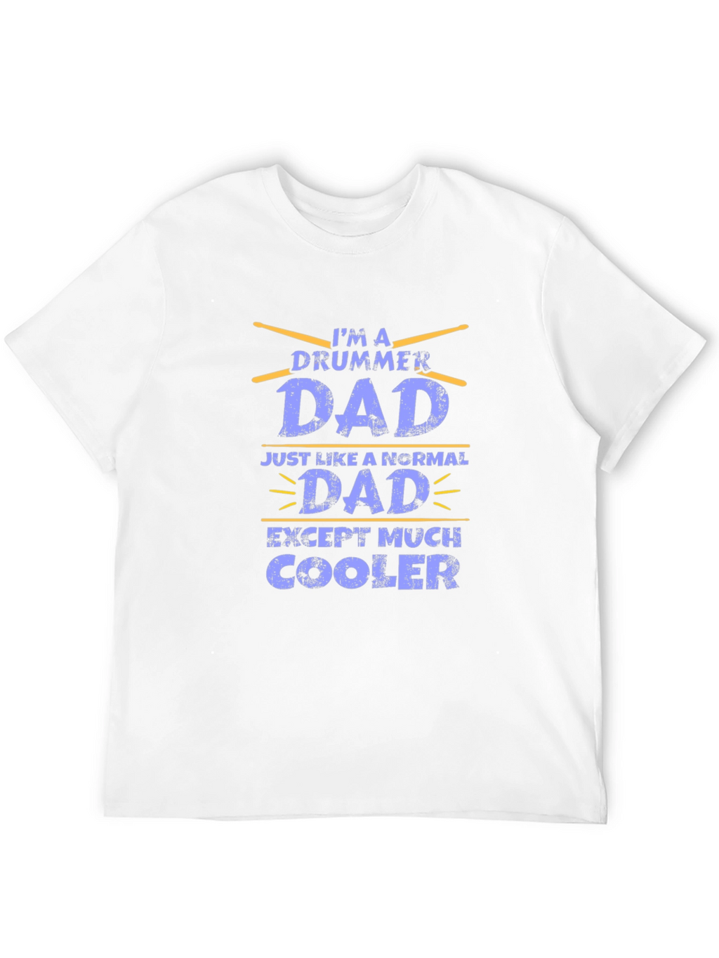 Drummer Dad Graphic T-Shirt - Black
