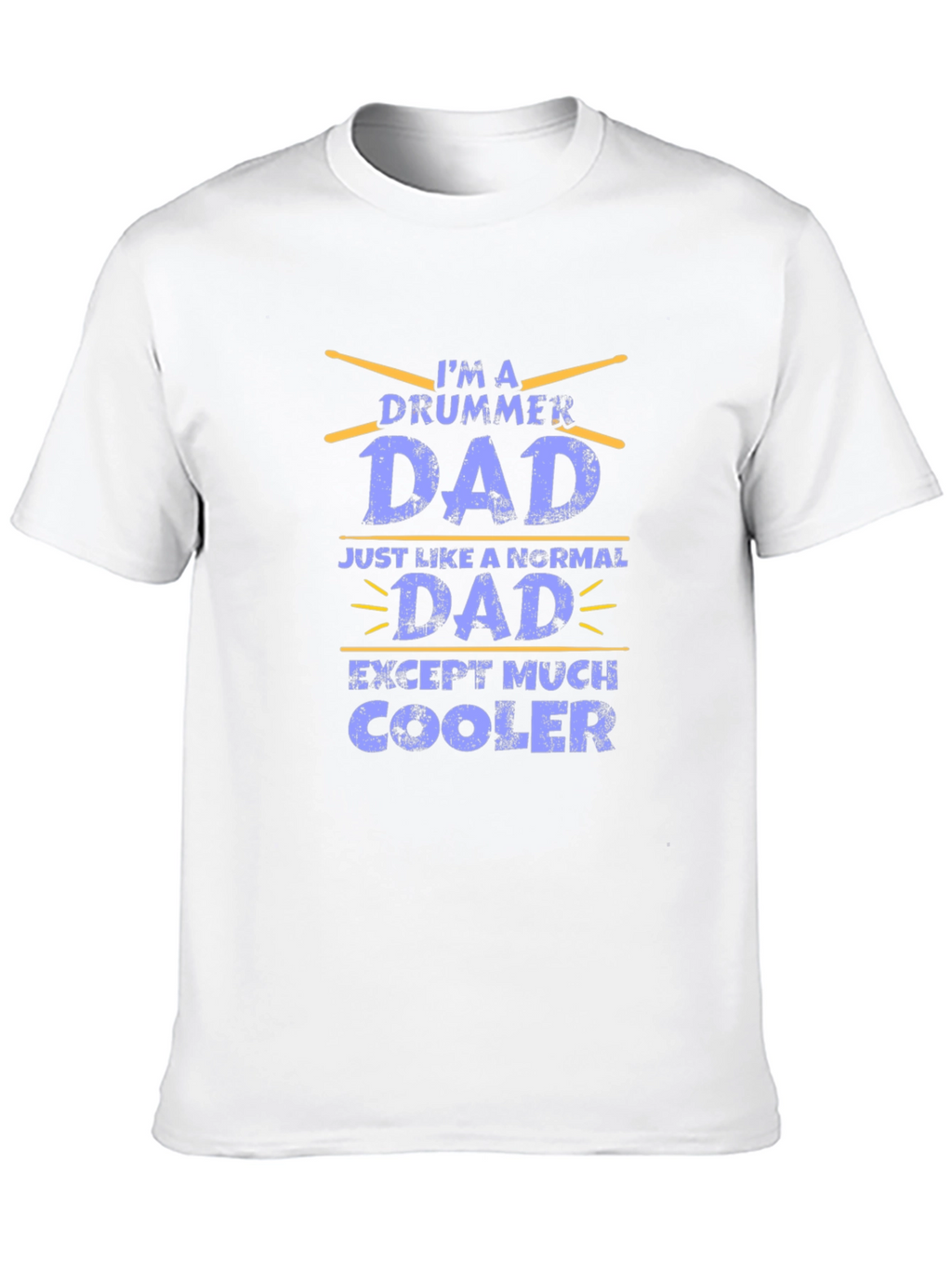 Drummer Dad Graphic T-Shirt - Black