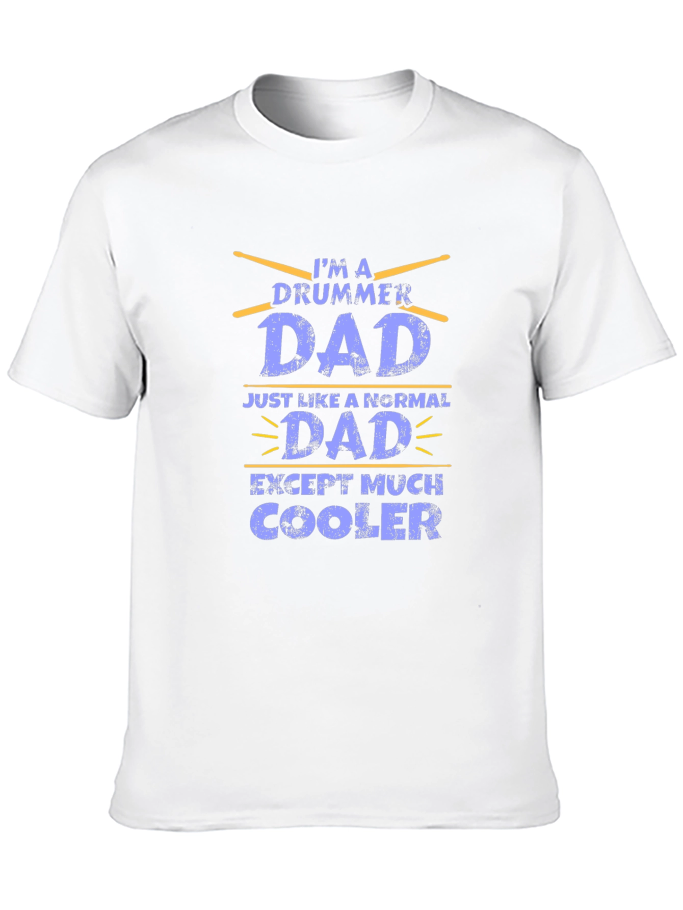 Drummer Dad Graphic T-Shirt - Black