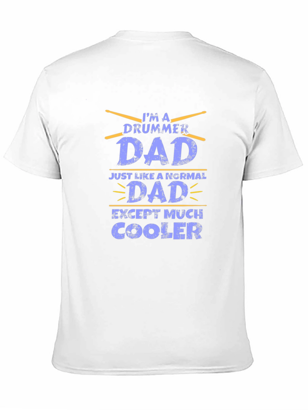 Drummer Dad Graphic T-Shirt - Black