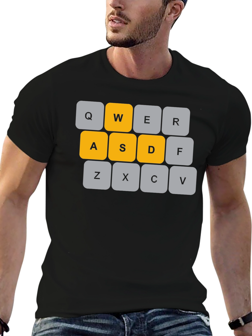 WASD Keyboard T-Shirt - Gamer Apparel