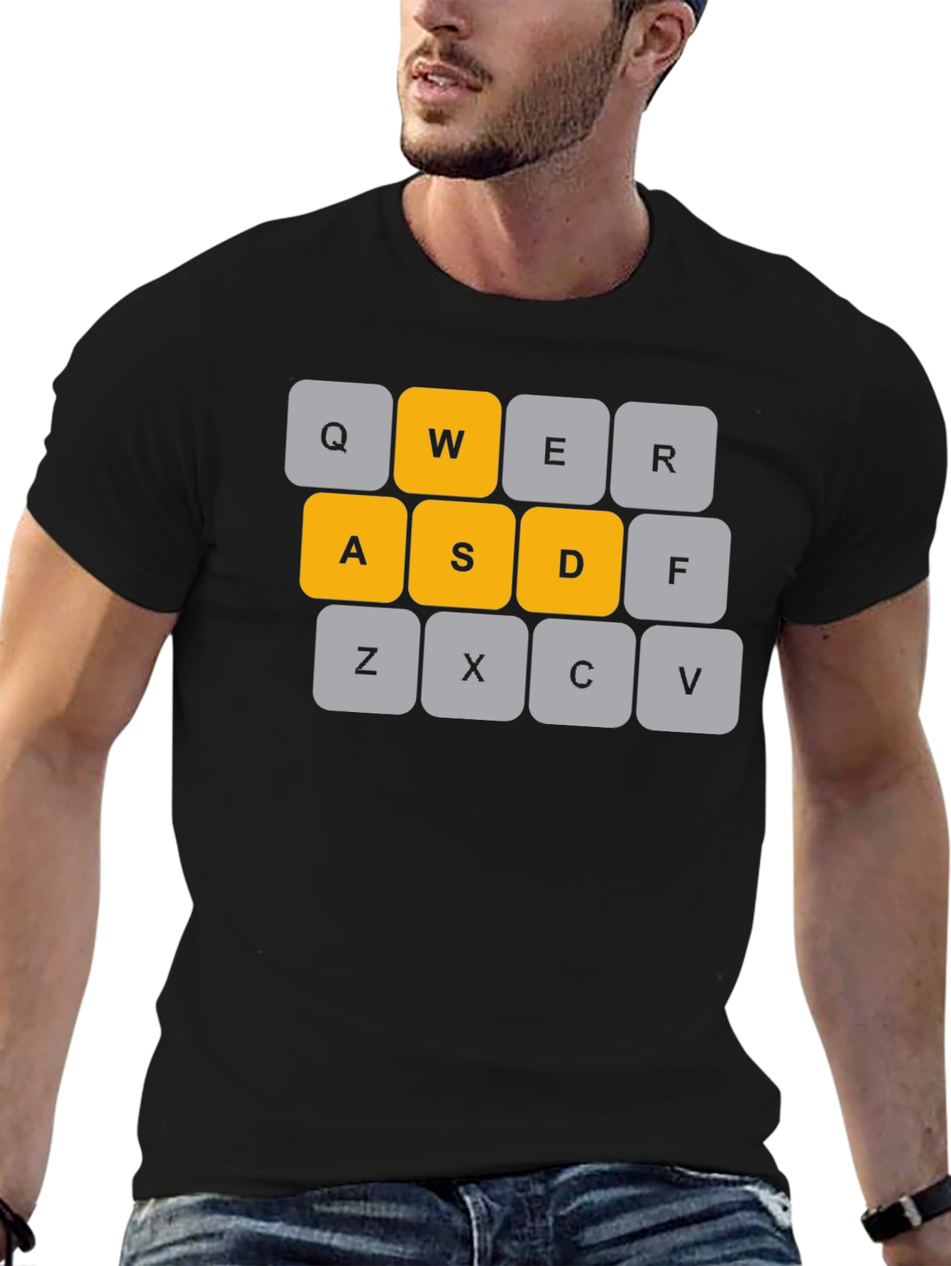WASD Keyboard T-Shirt - Gamer Apparel