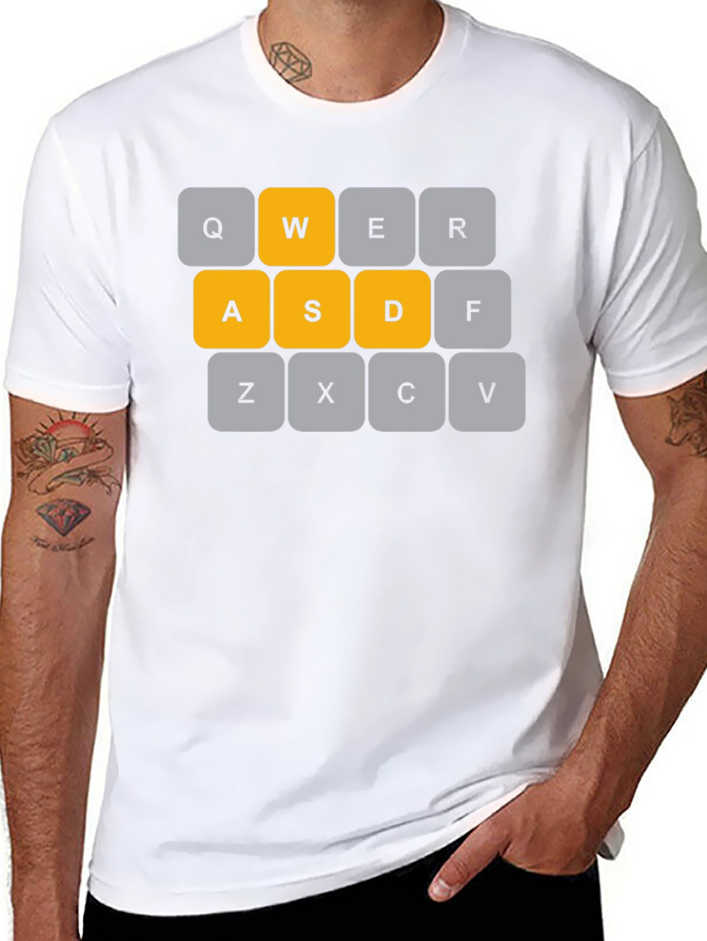 WASD Keyboard T-Shirt - Gamer Apparel