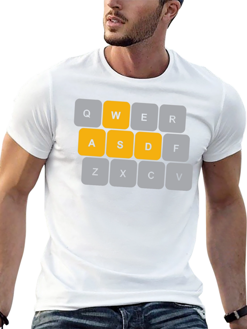WASD Keyboard T-Shirt - Gamer Apparel