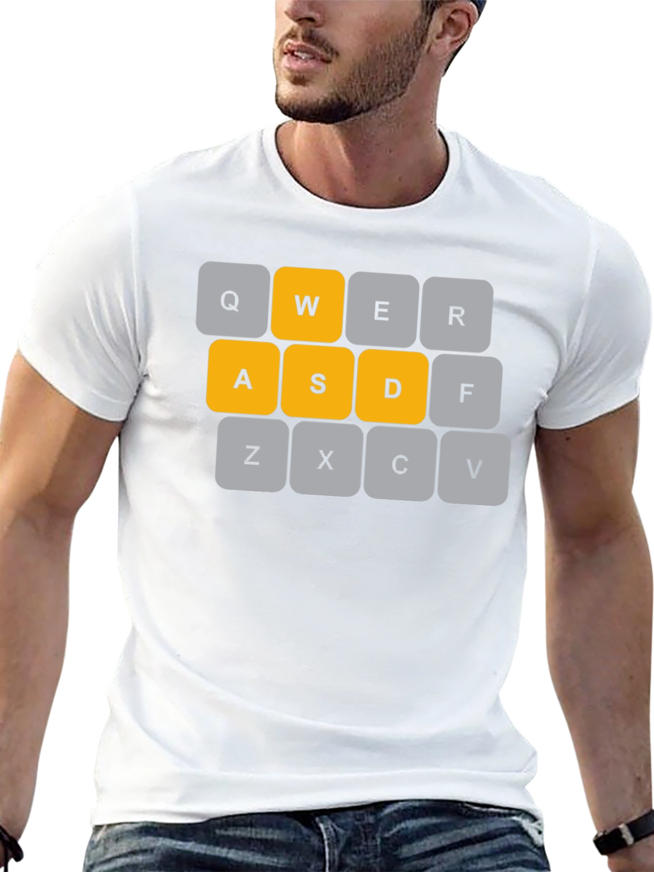 WASD Keyboard T-Shirt - Gamer Apparel