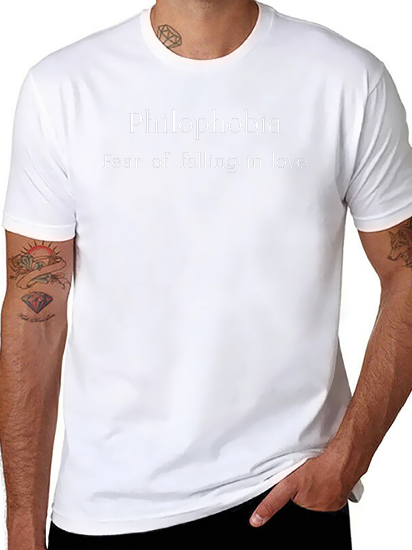 Philophobia Fear of Falling in Love Graphic Tee