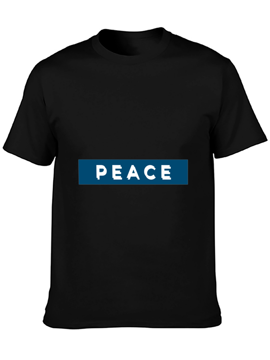 Peace Graphic Print T-Shirt - Casual Style