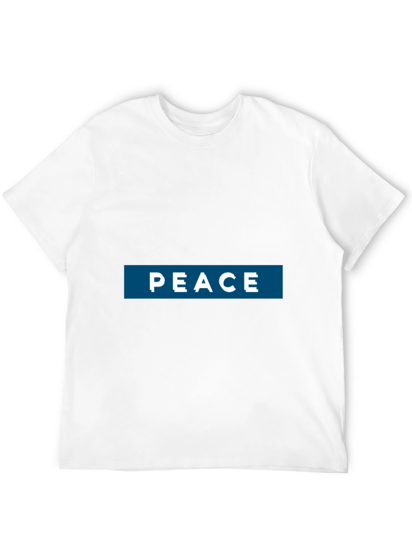 Peace Graphic Print T-Shirt - Casual Style