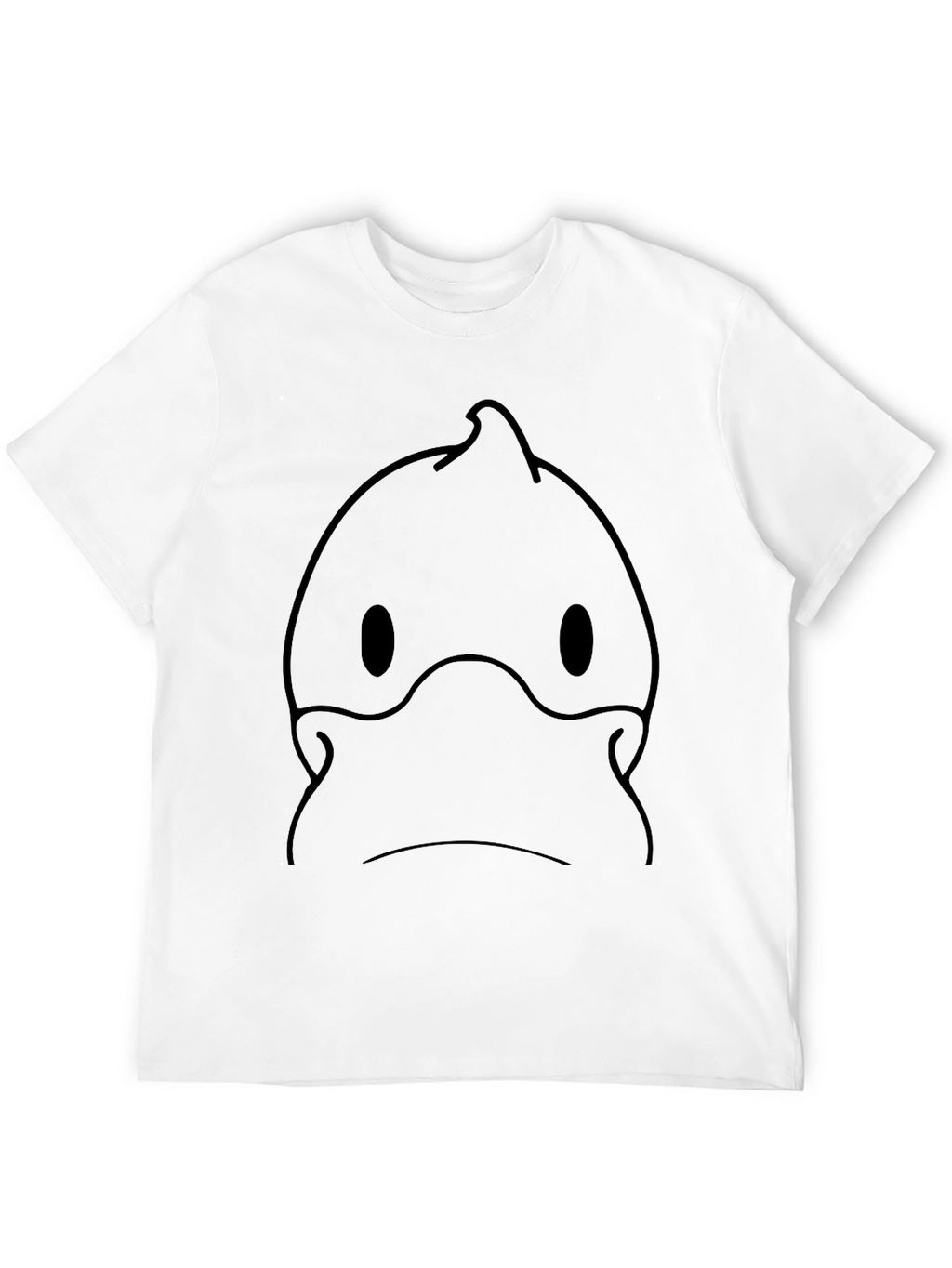 Black T-Shirt with Cartoon Face