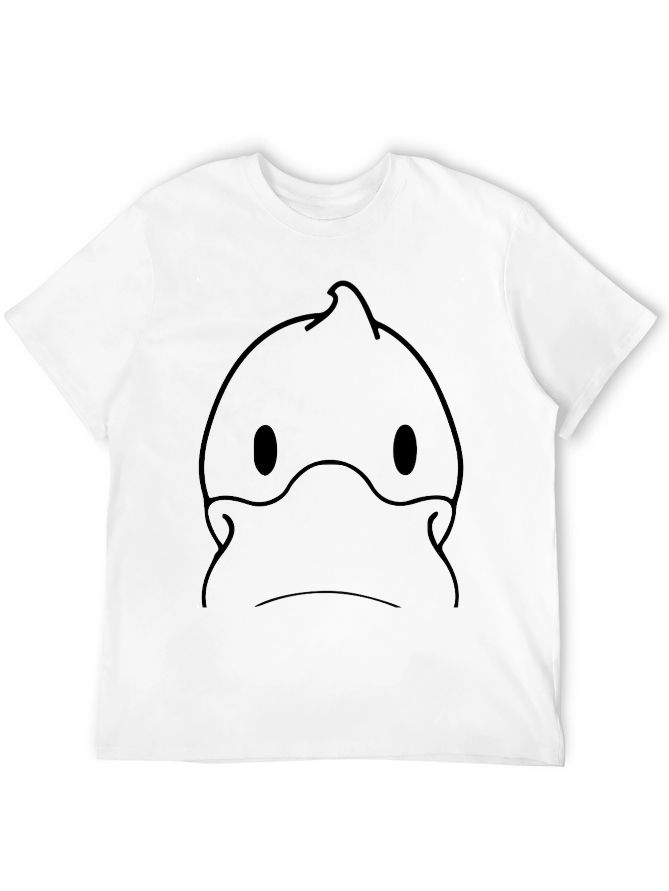 Black T-Shirt with Cartoon Face
