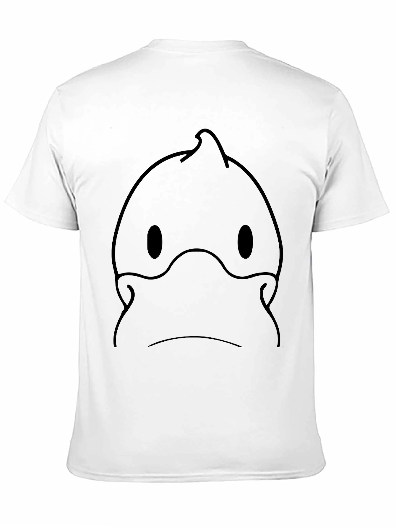 Black T-Shirt with Cartoon Face