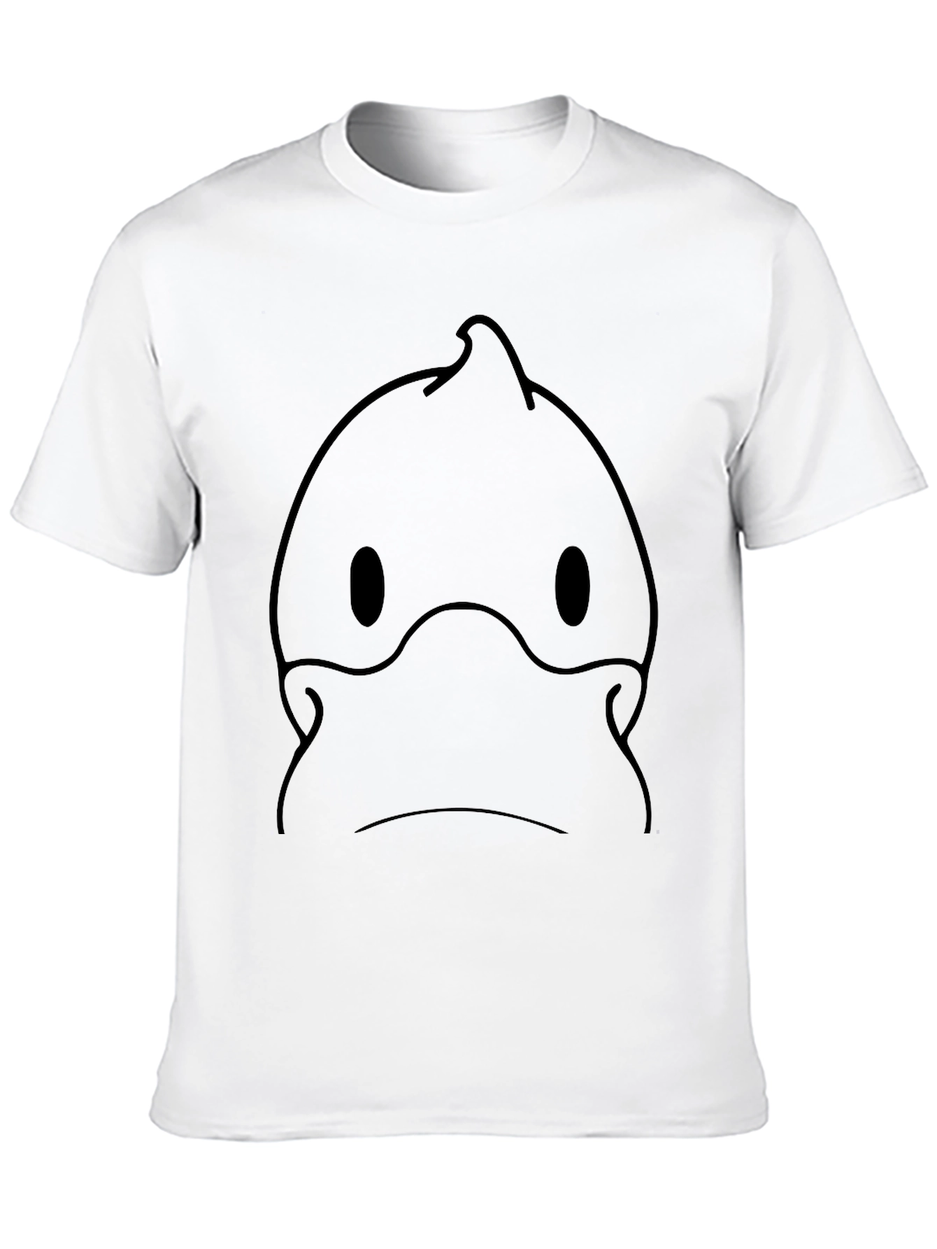 Black T-Shirt with Cartoon Face